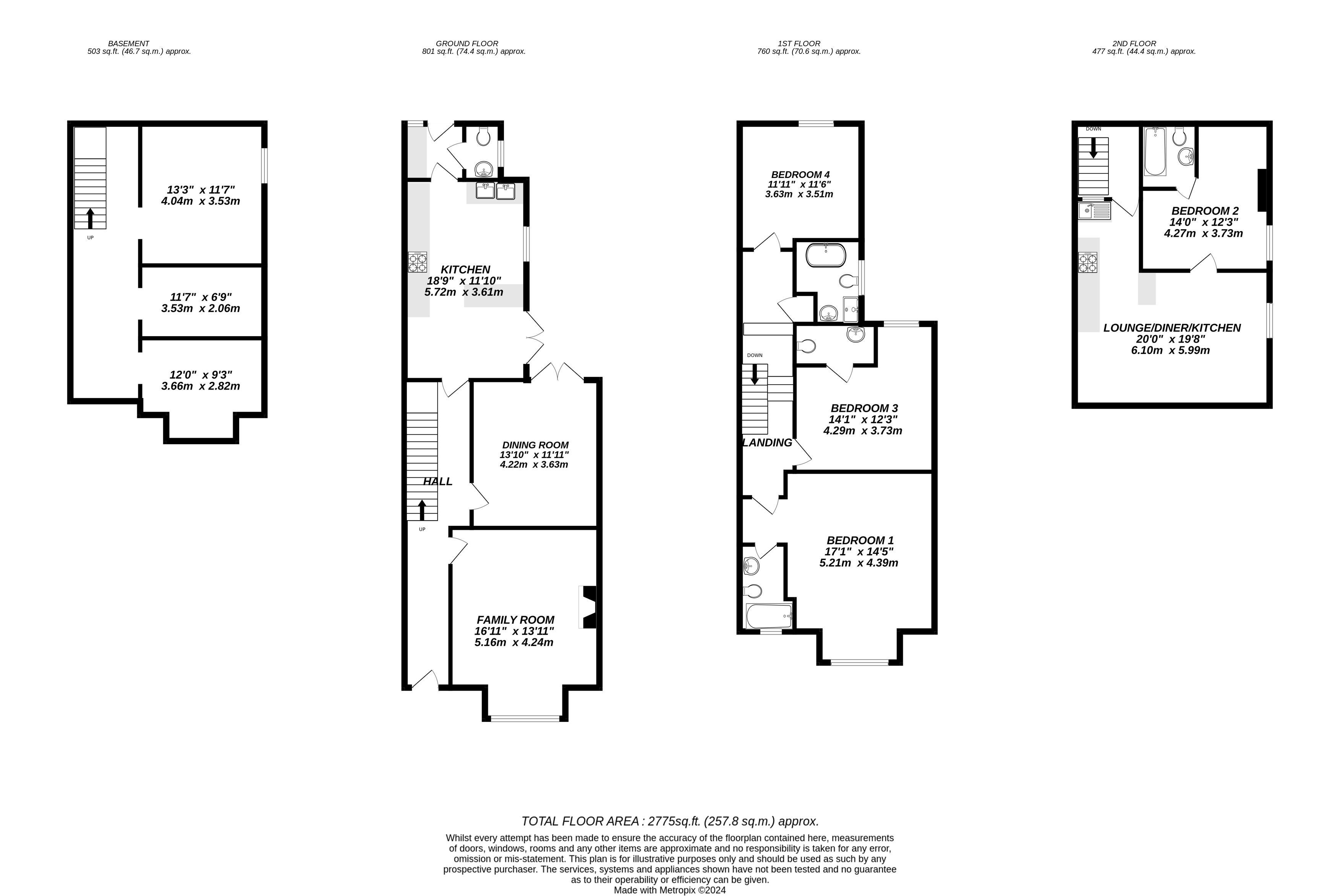 Floorplan for Uxbridge, 