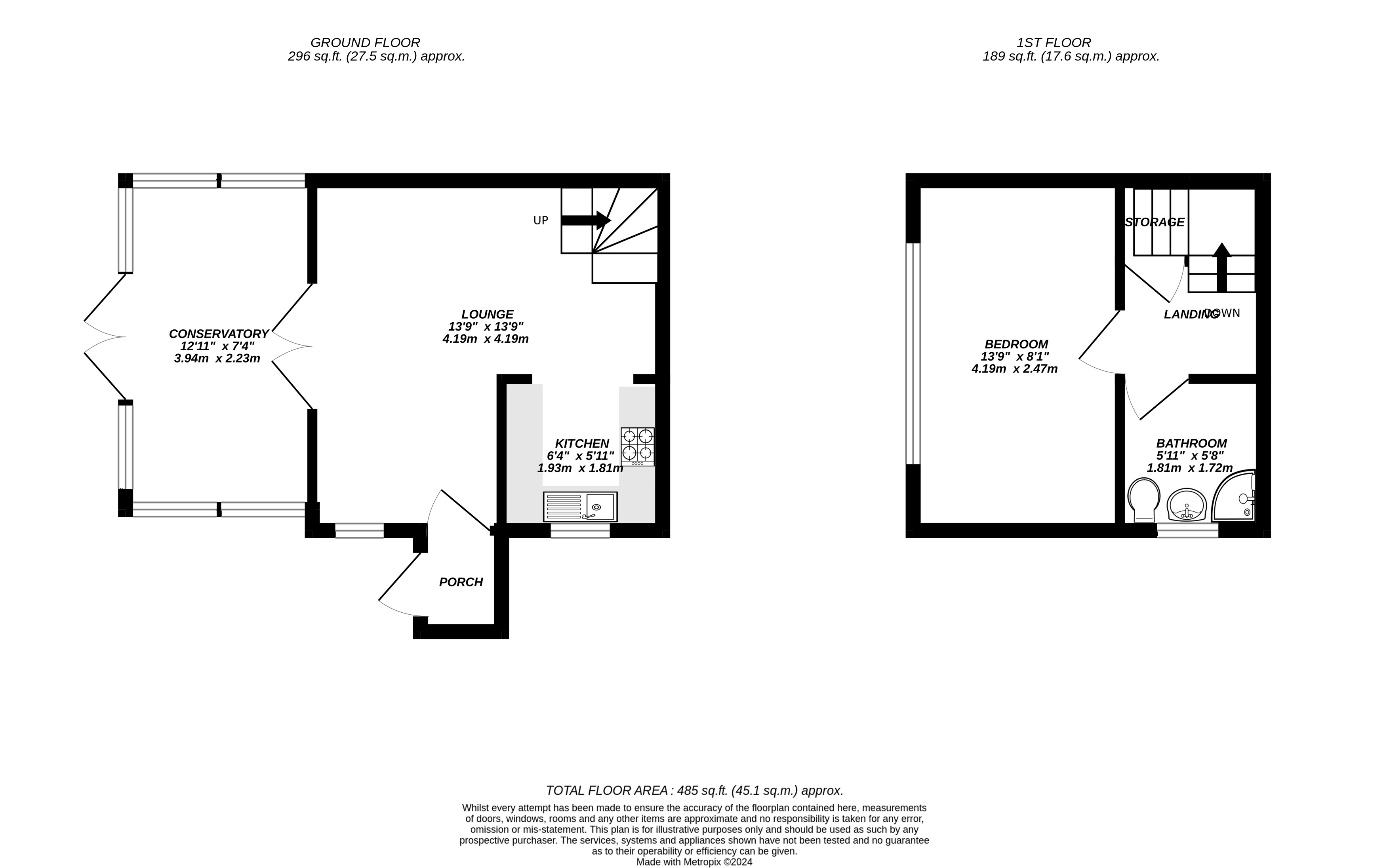 Floorplan for Hillingdon, 