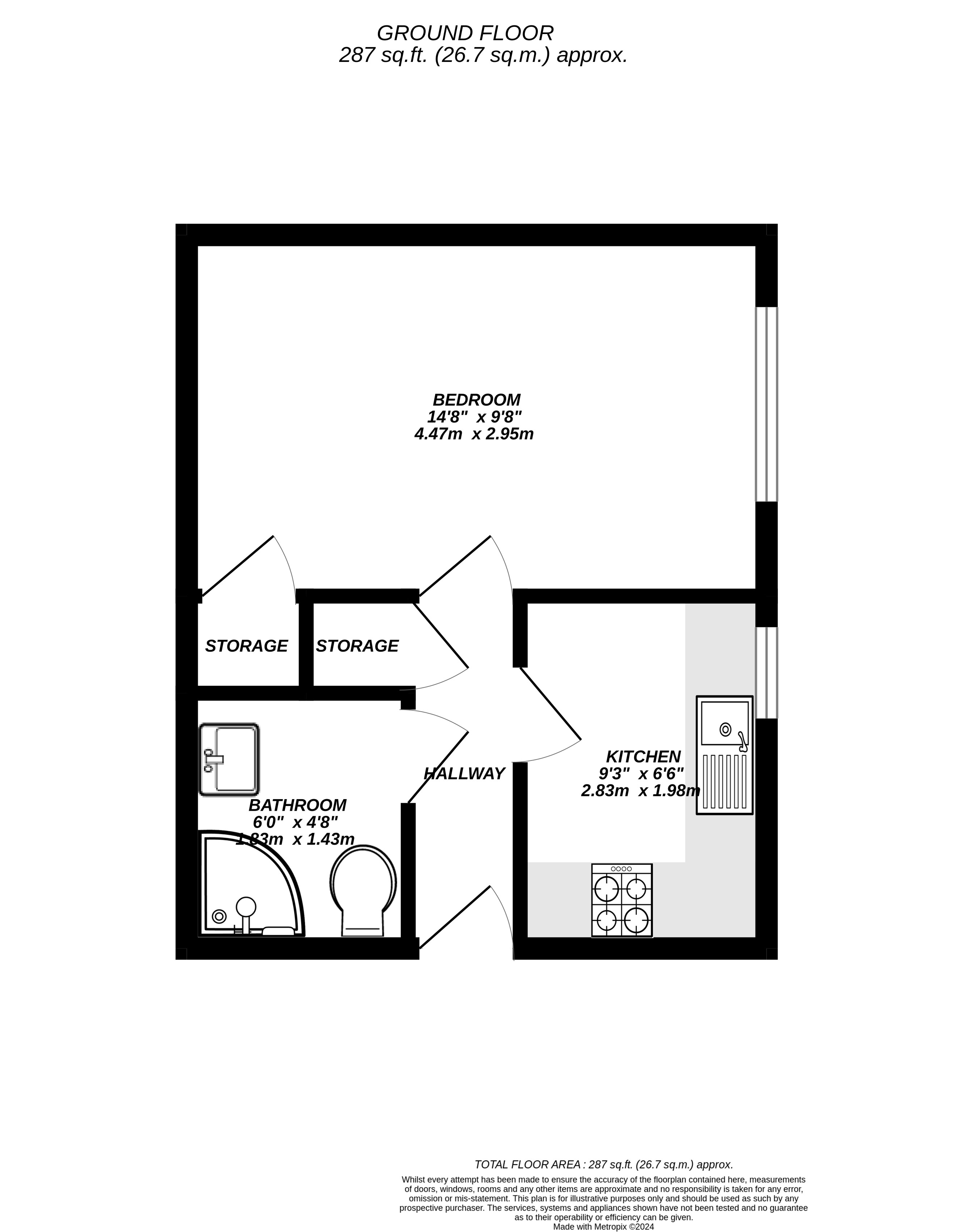 Floorplan for Uxbridge, 