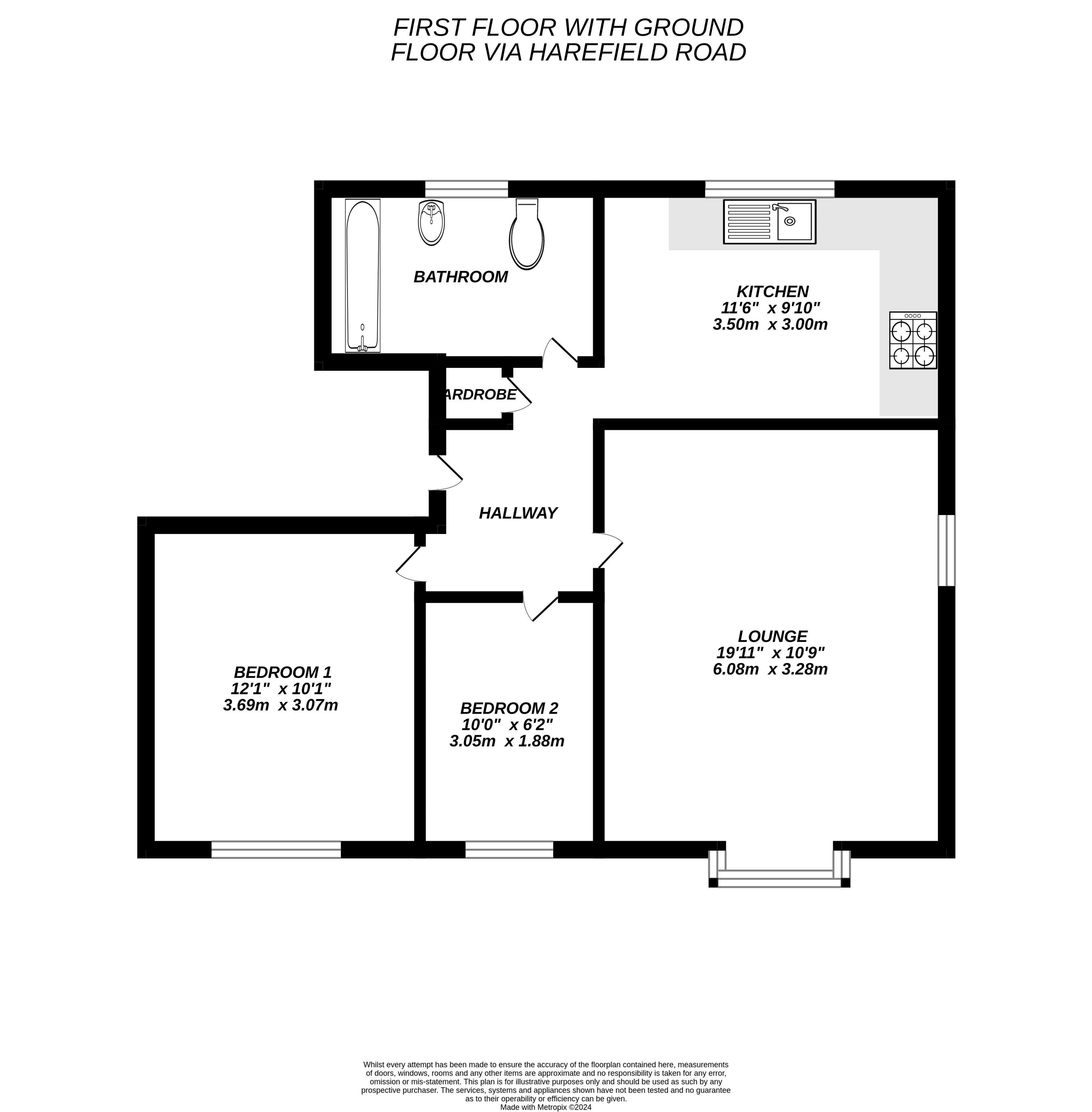 Floorplan for Uxbridge, Greater London