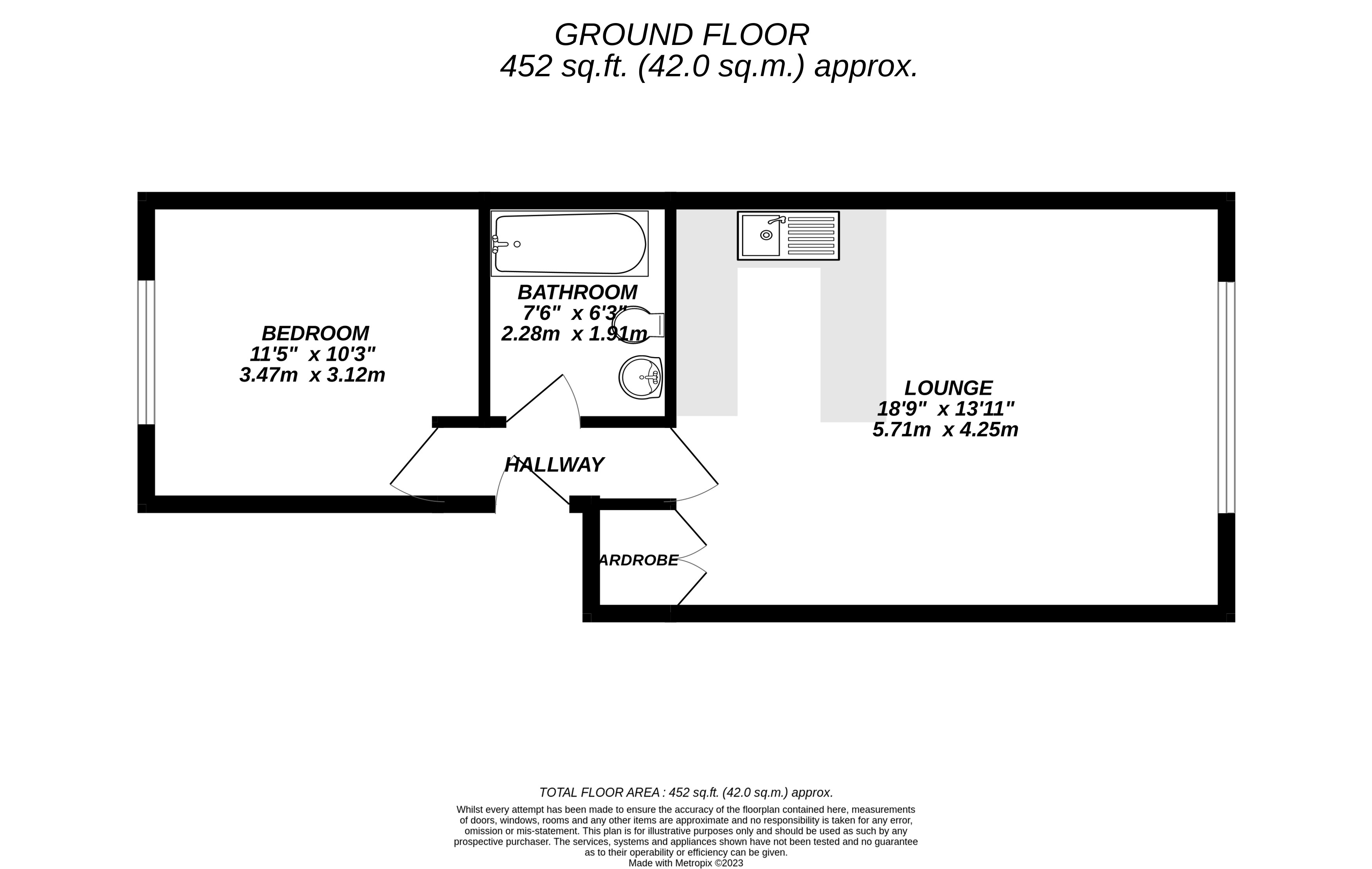 Floorplan for Uxbridge, 