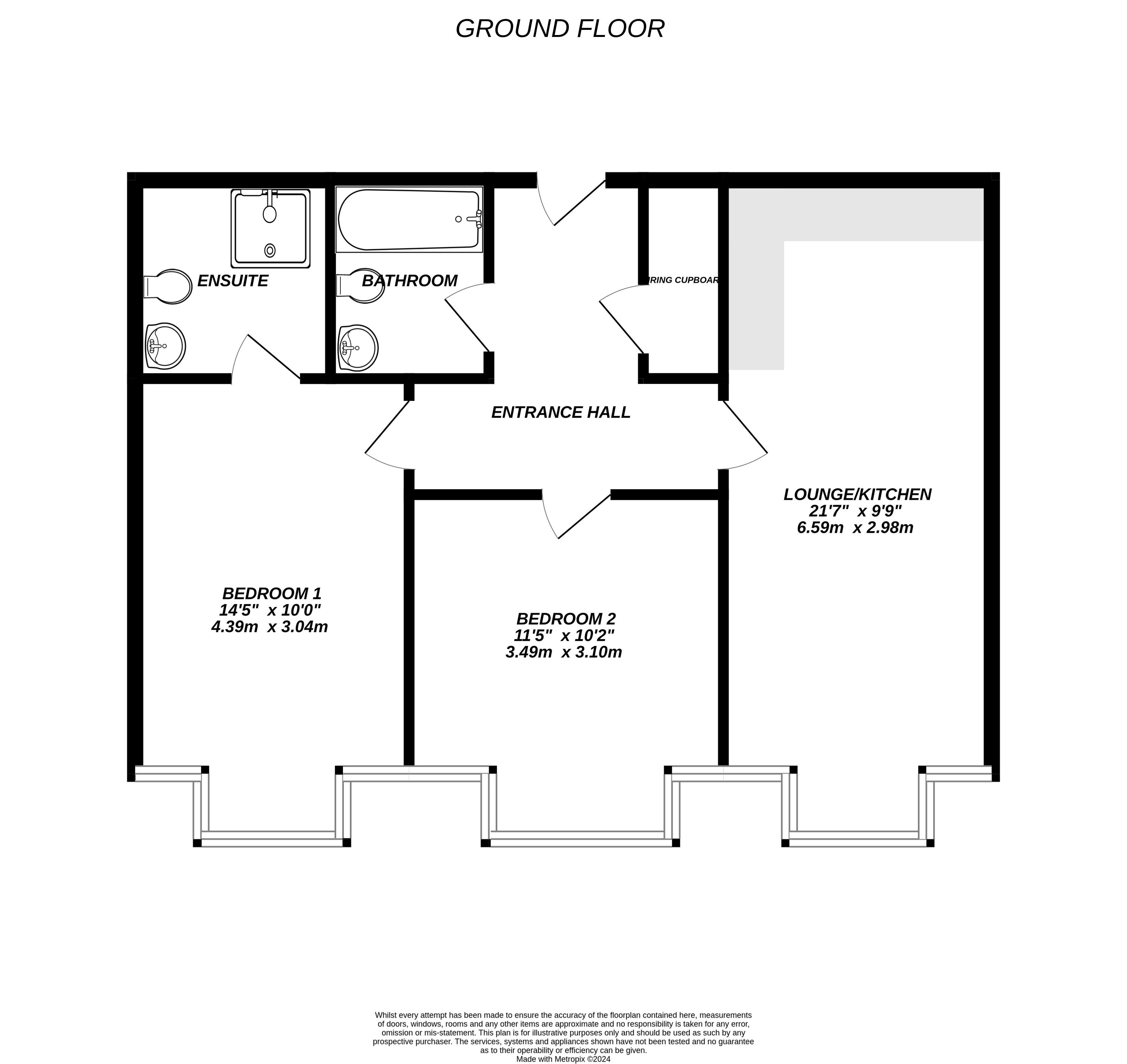 Floorplan for Uxbridge, 