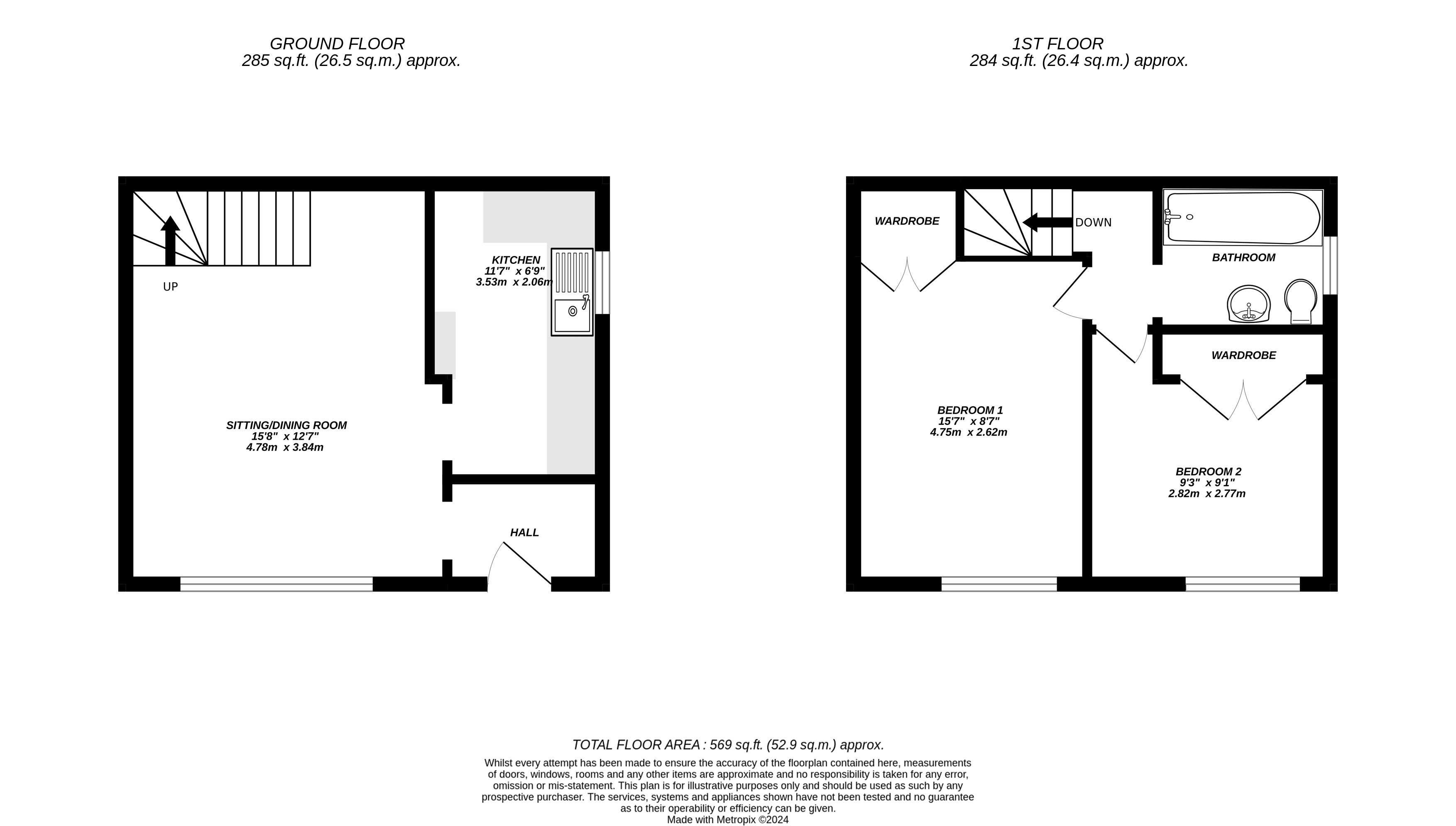 Floorplan for Uxbridge, 