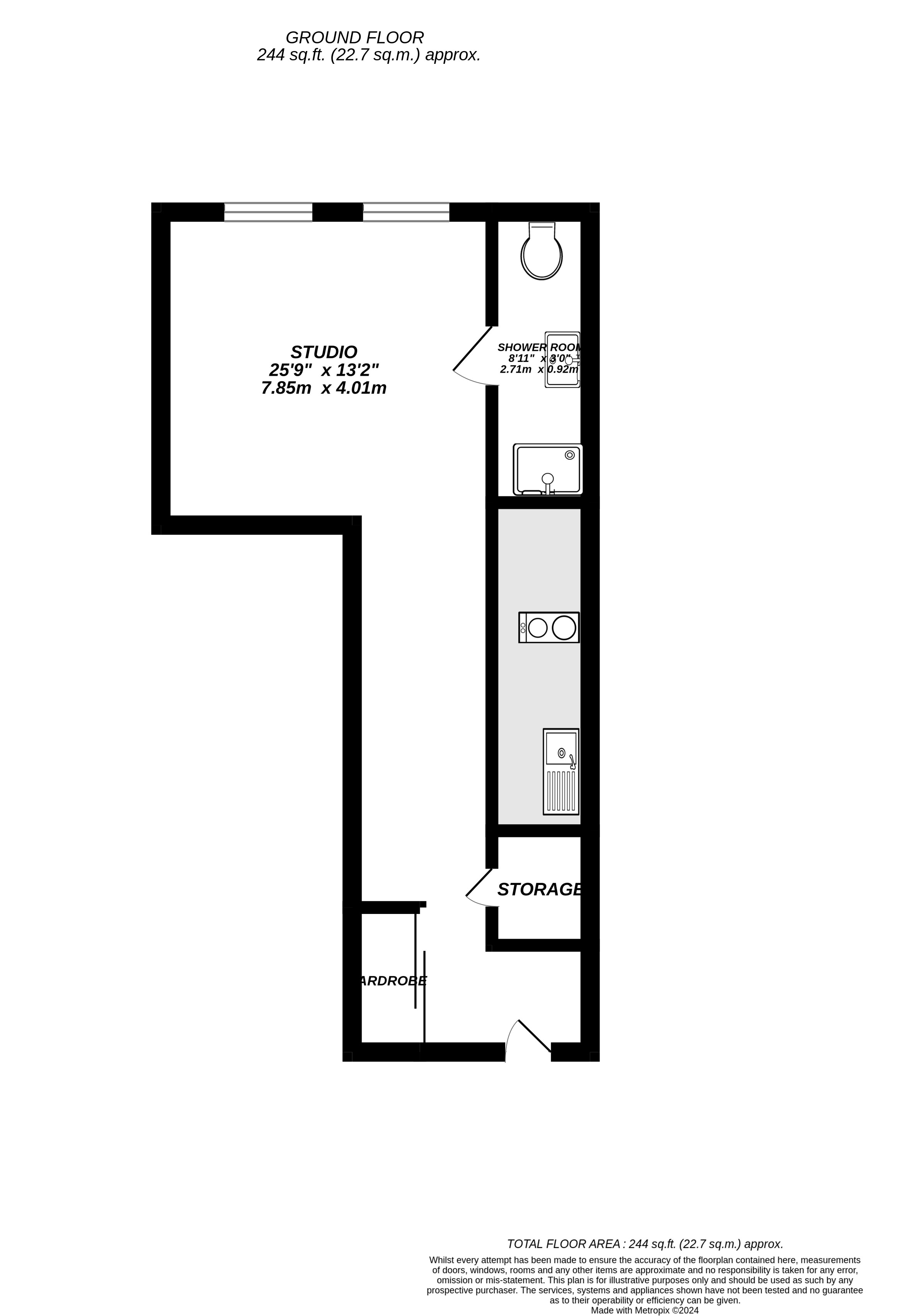 Floorplan for Uxbridge, 