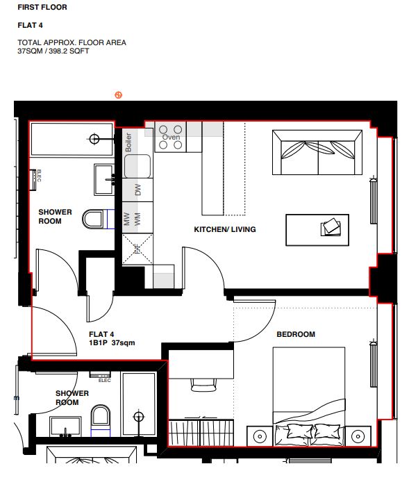 Floorplan for Uxbridge, 