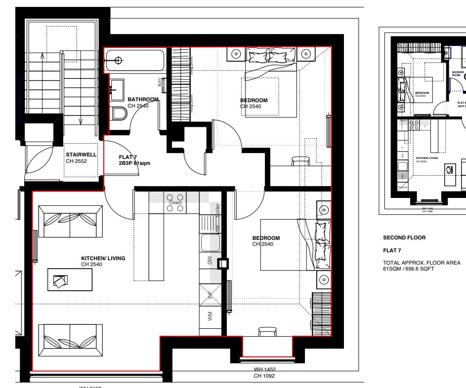 Floorplan for Uxbridge, 