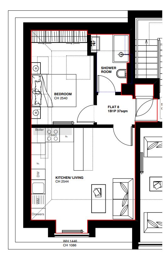 Floorplan for Uxbridge, 