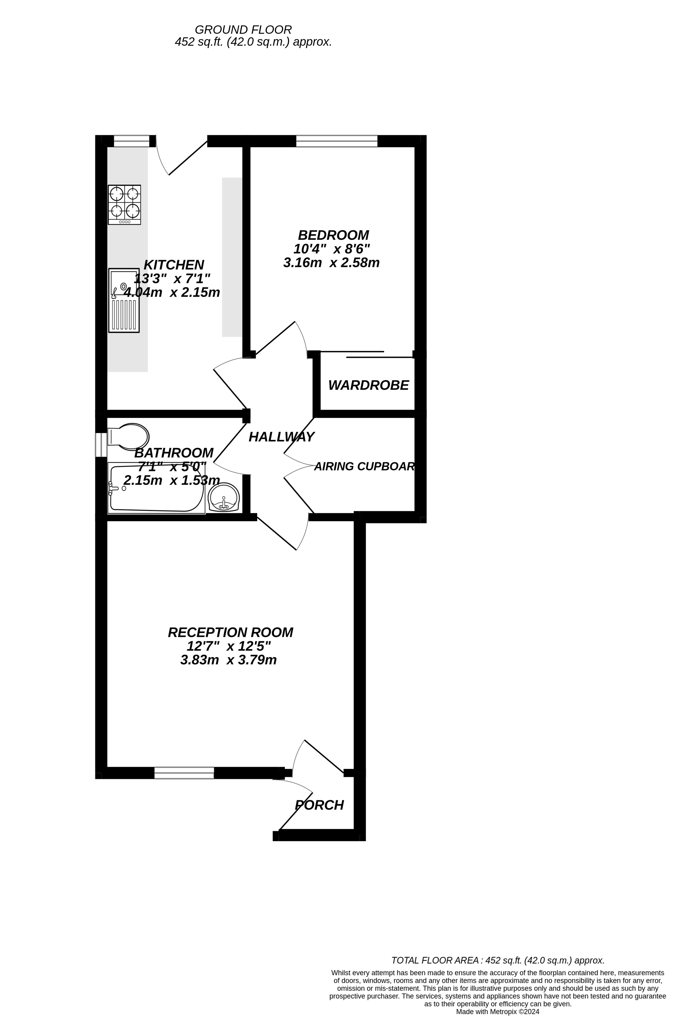 Floorplan for Uxbridge, 