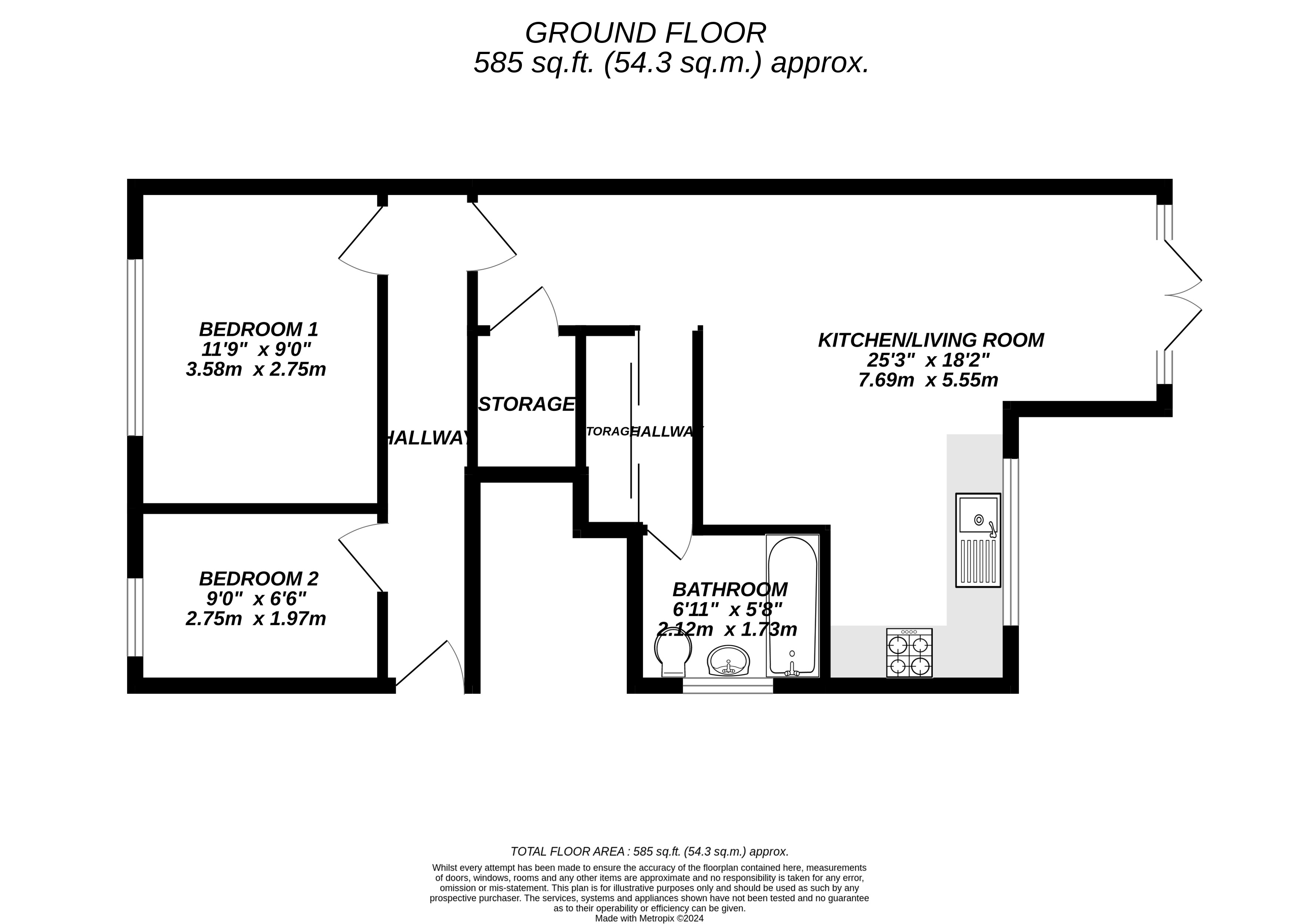 Floorplan for Uxbridge, 