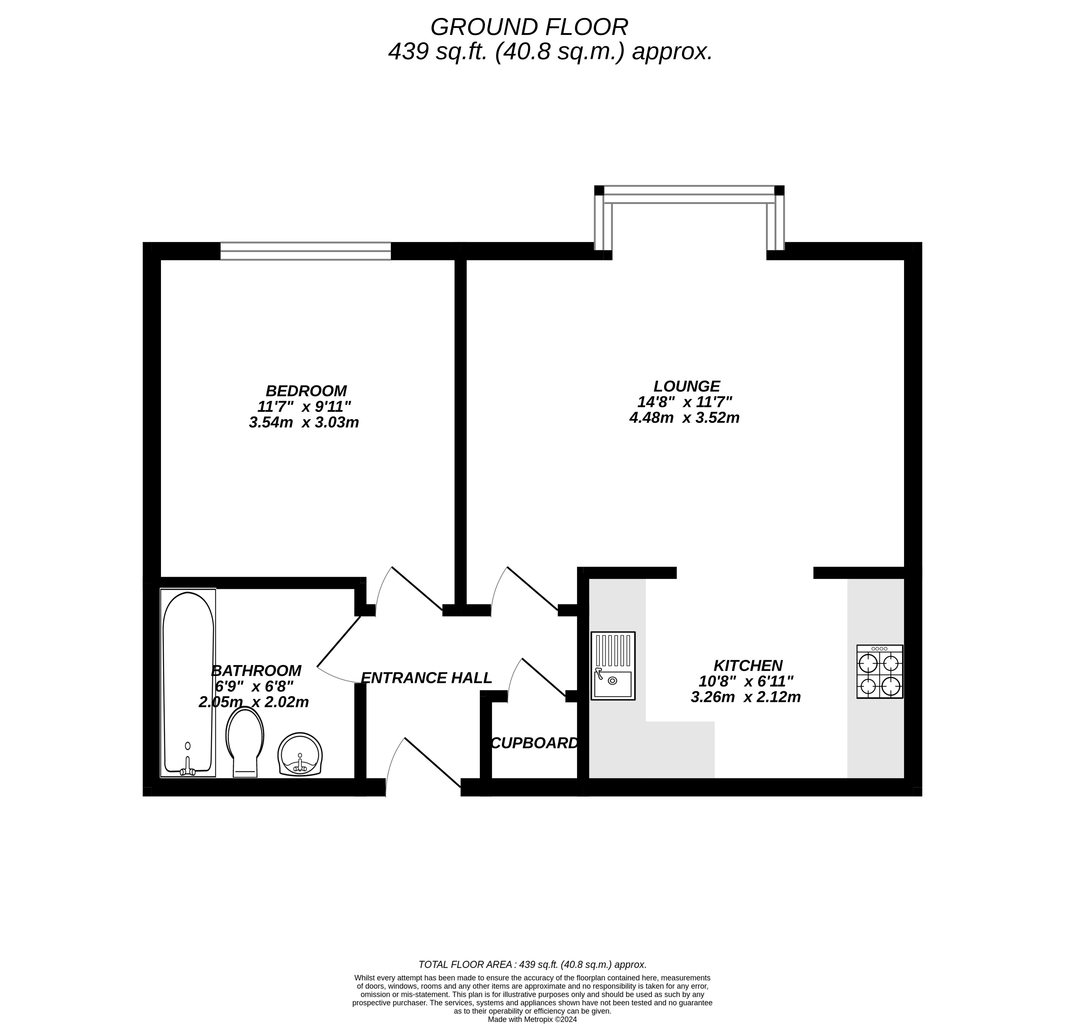 Floorplan for Uxbridge, 