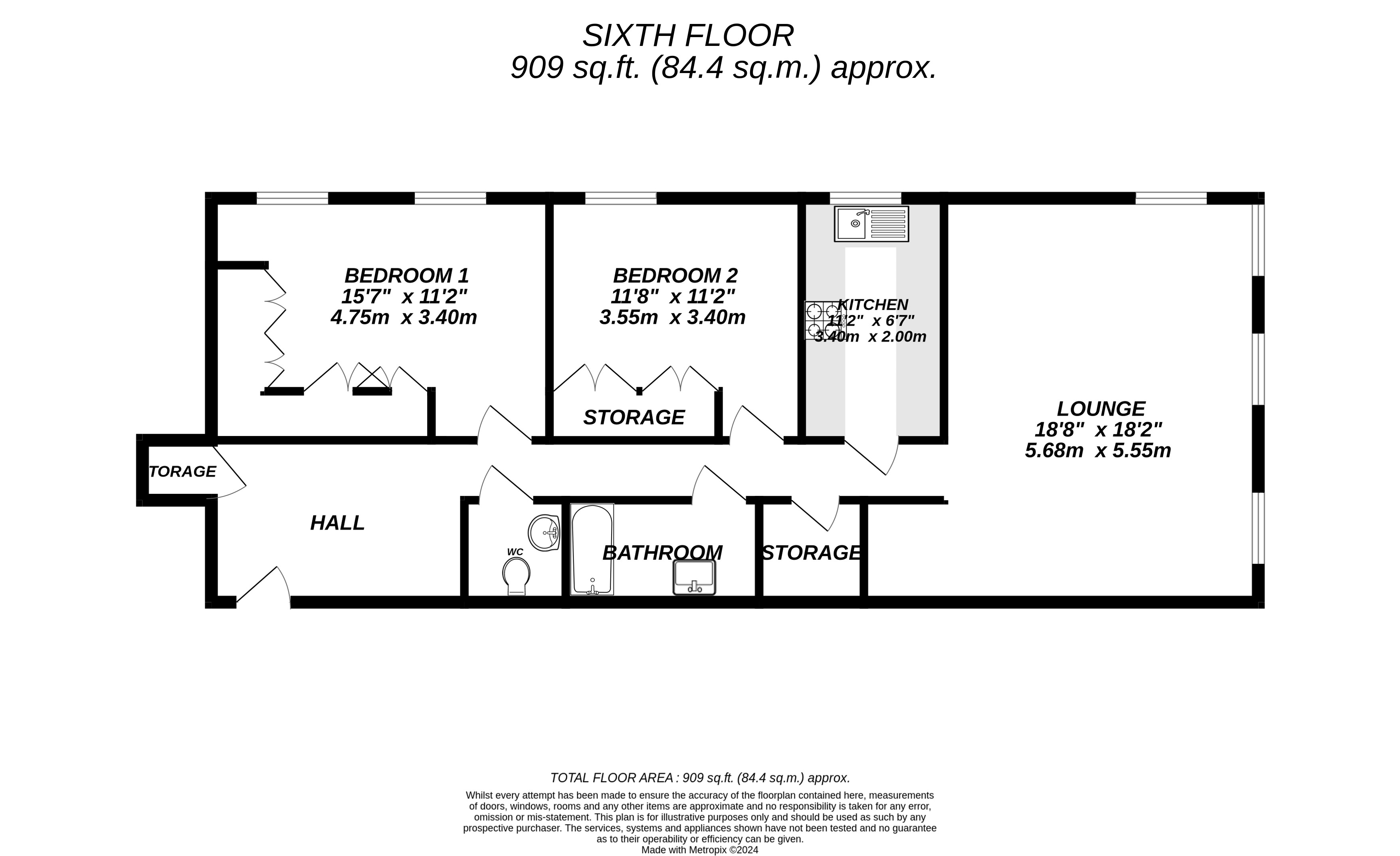 Floorplan for Uxbridge, Buckinghamshire