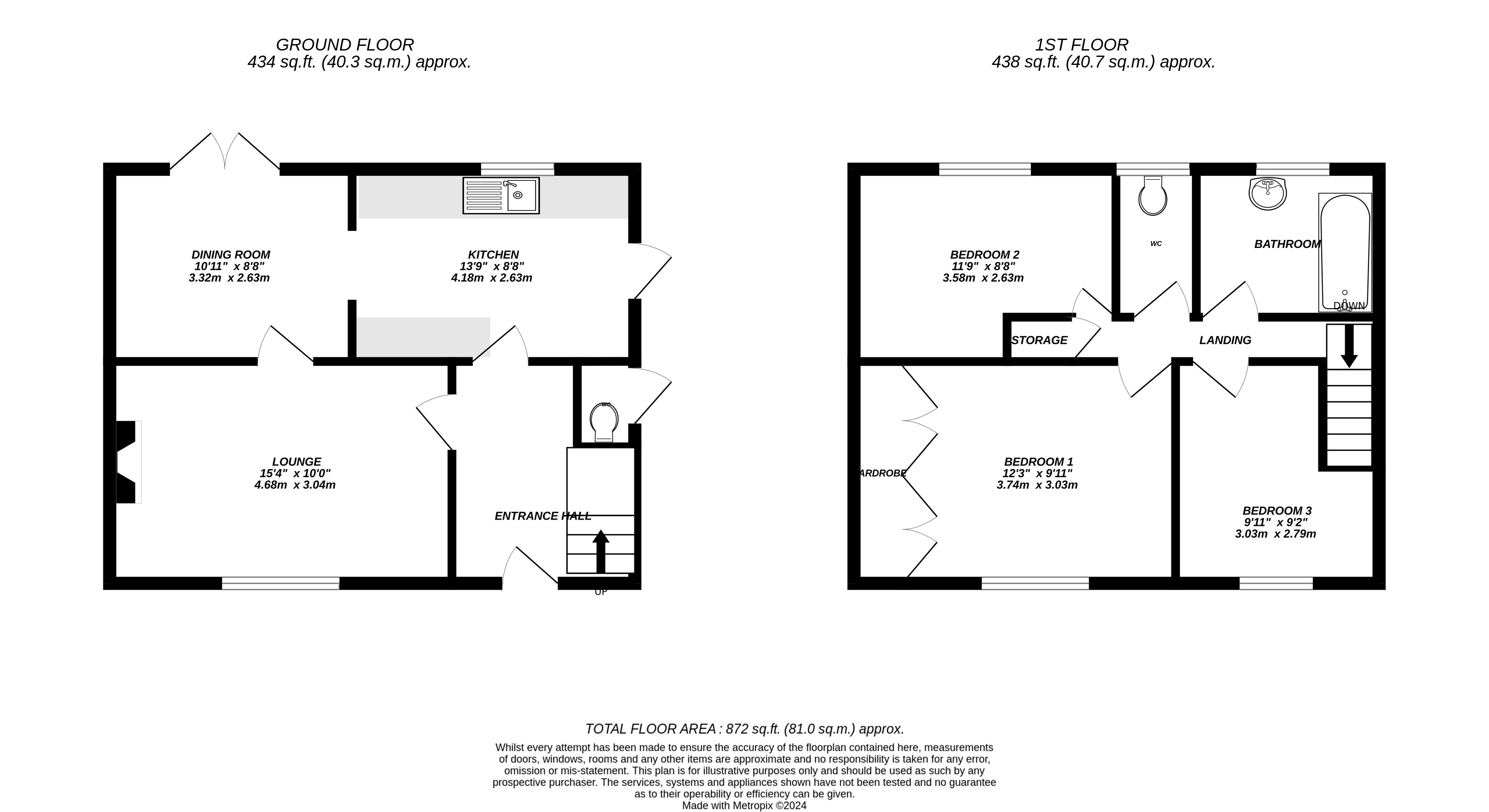 Floorplan for Uxbridge, 