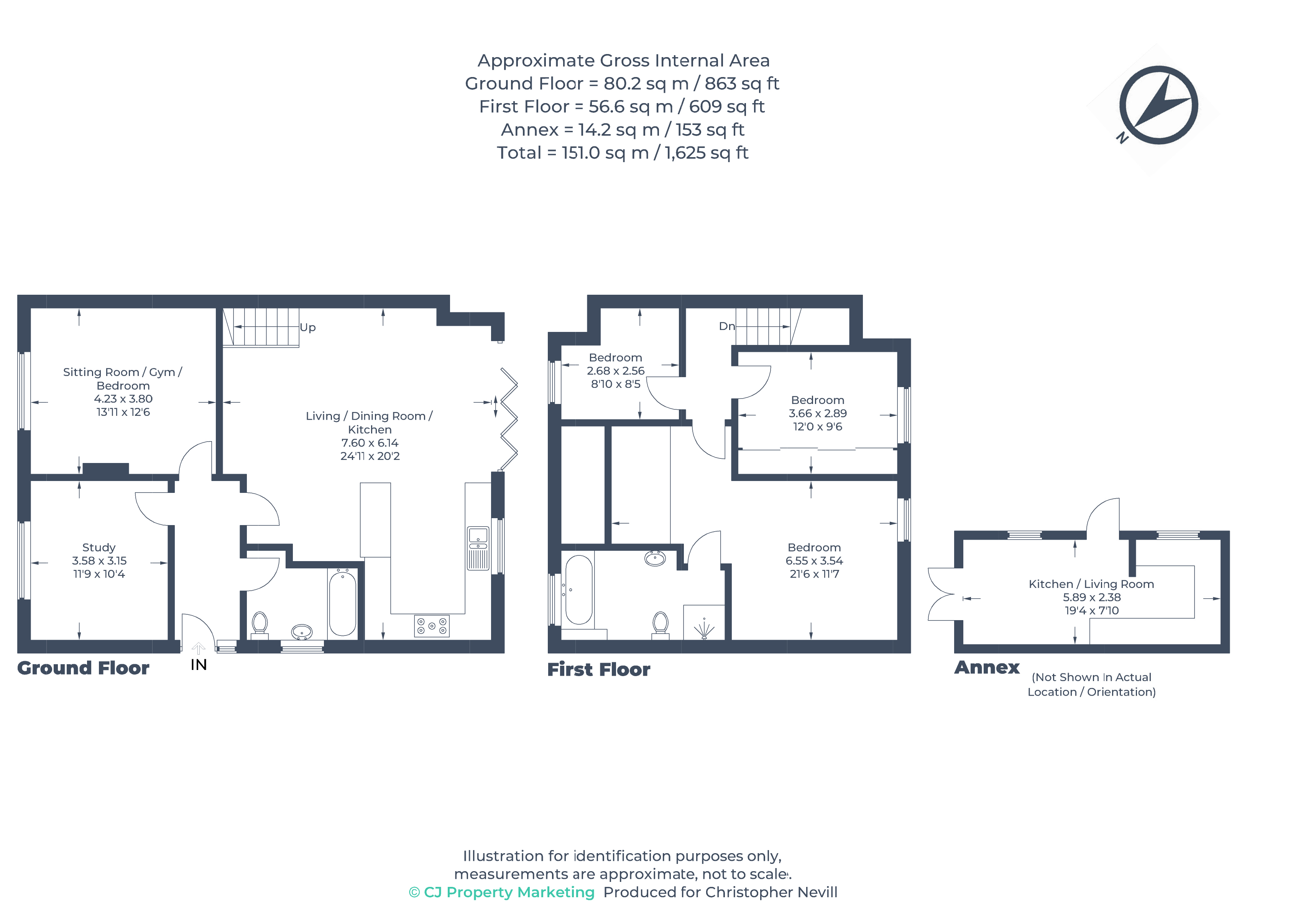 Floorplan for Denham, 