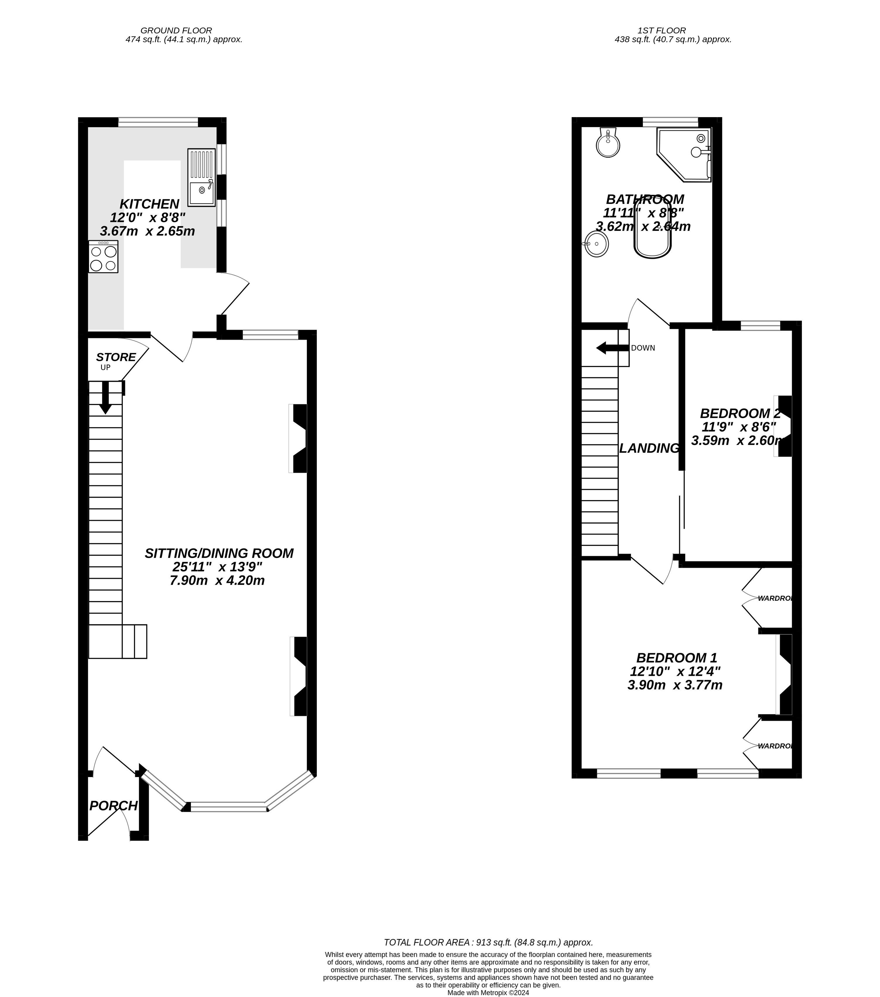 Floorplan for Uxbridge, 