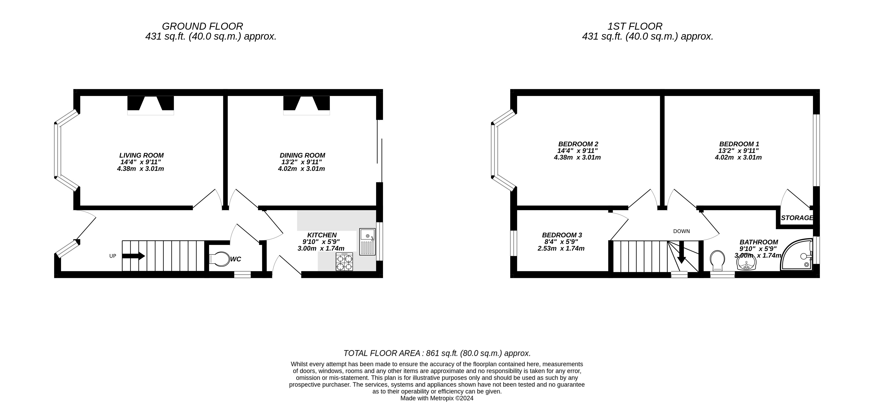 Floorplan for Uxbridge, 