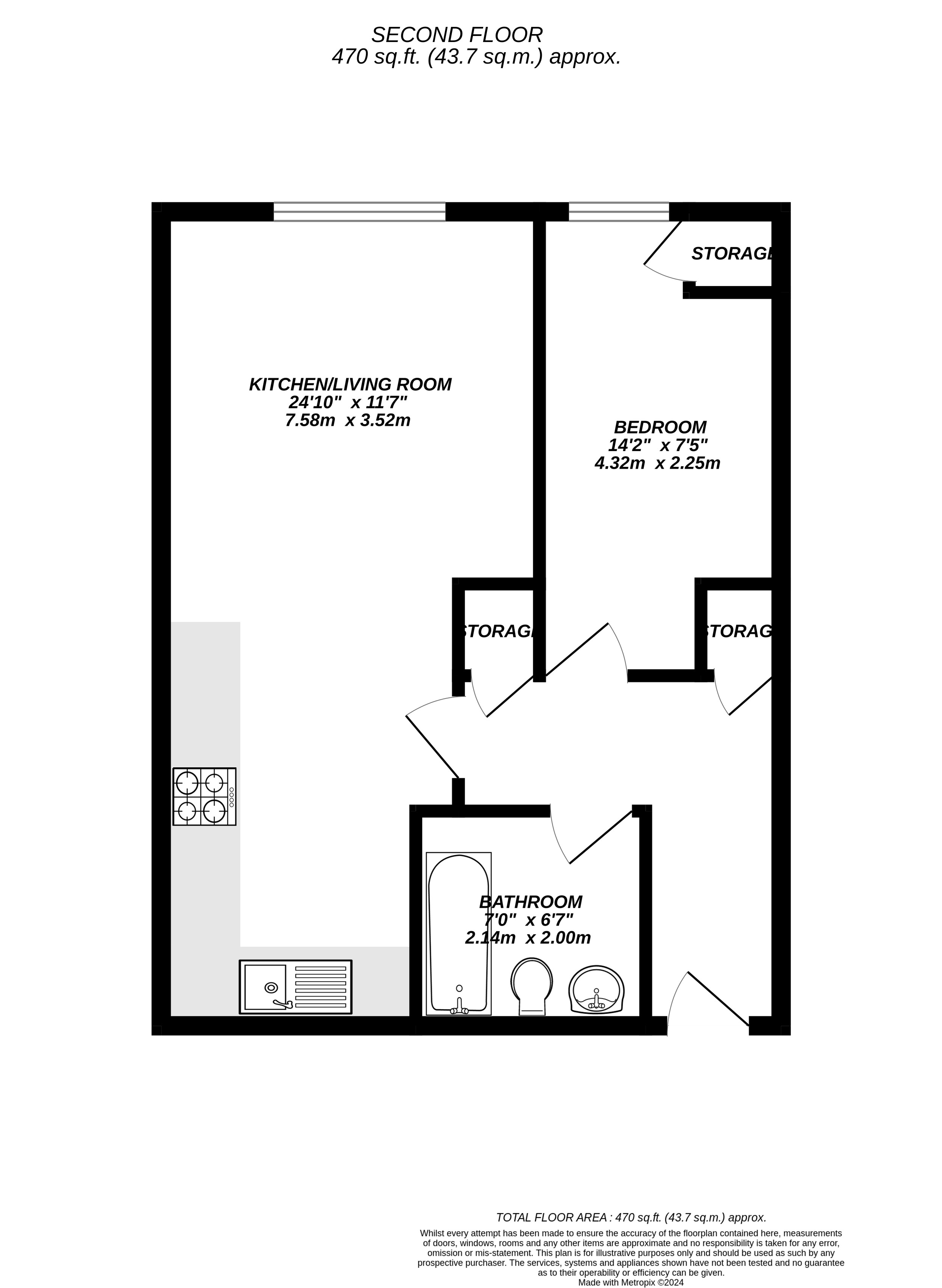 Floorplan for Uxbridge, 