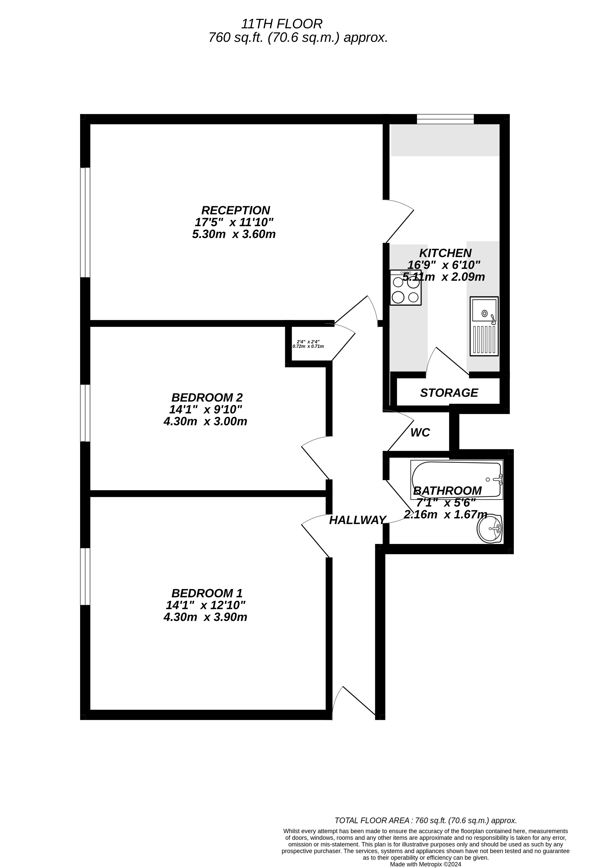 Floorplan for Uxbridge, 