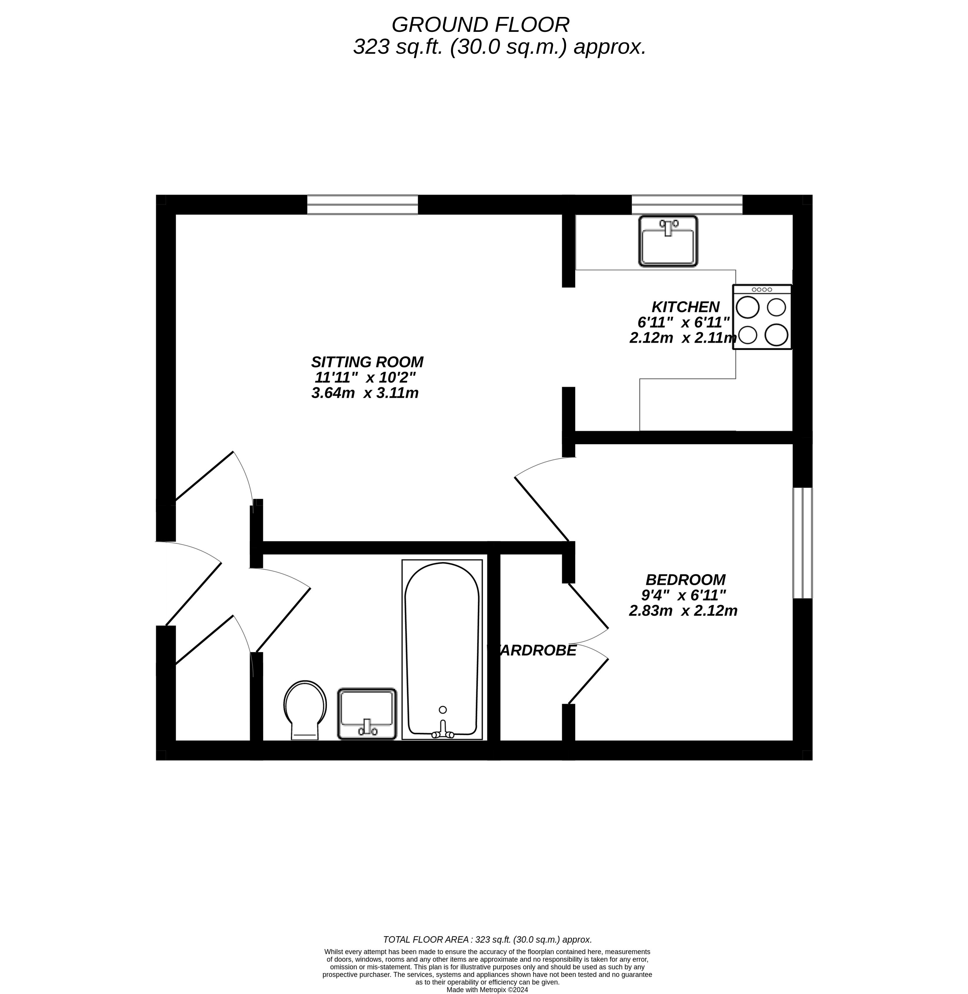 Floorplan for Northolt, 