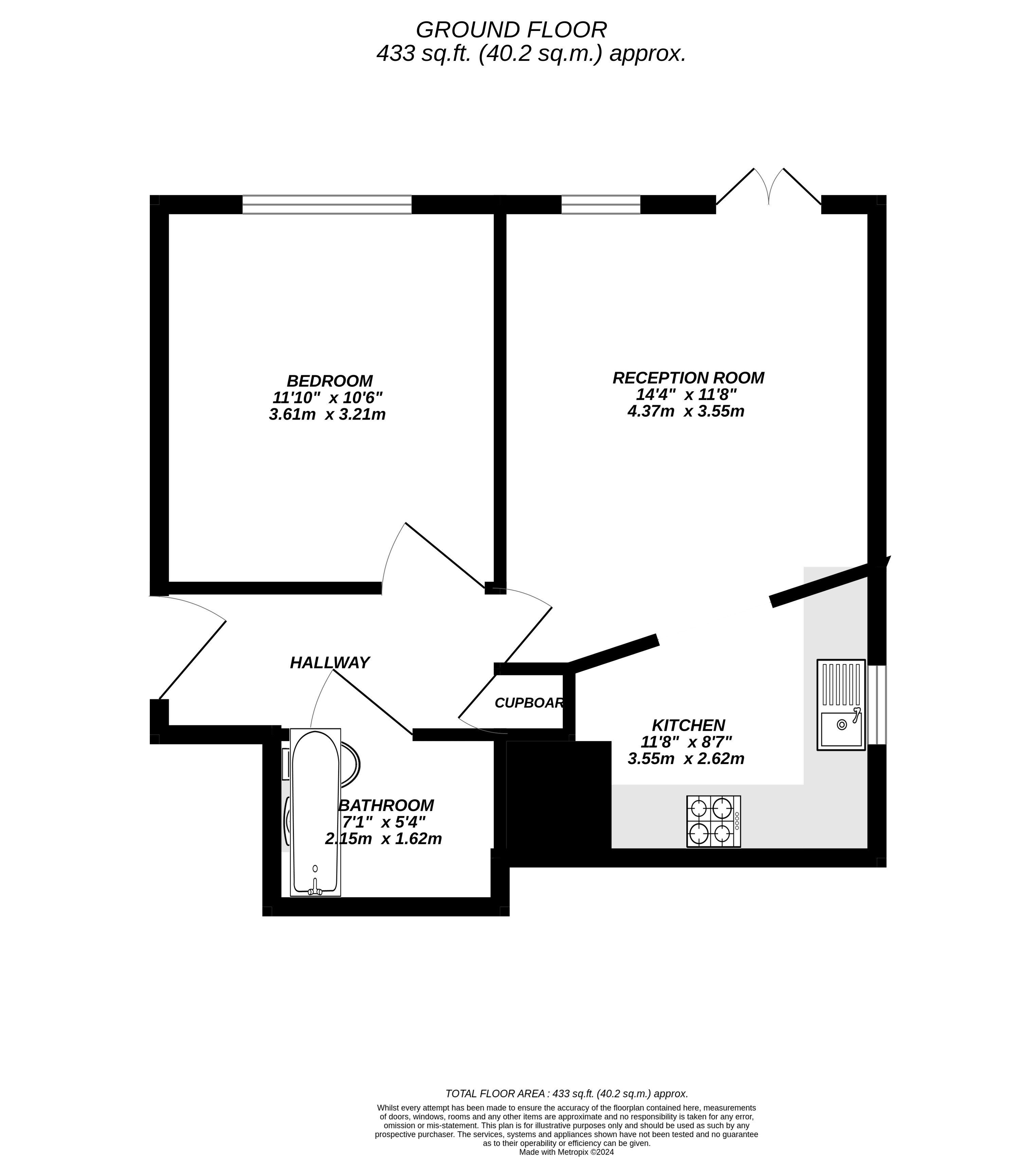 Floorplan for Uxbridge, 