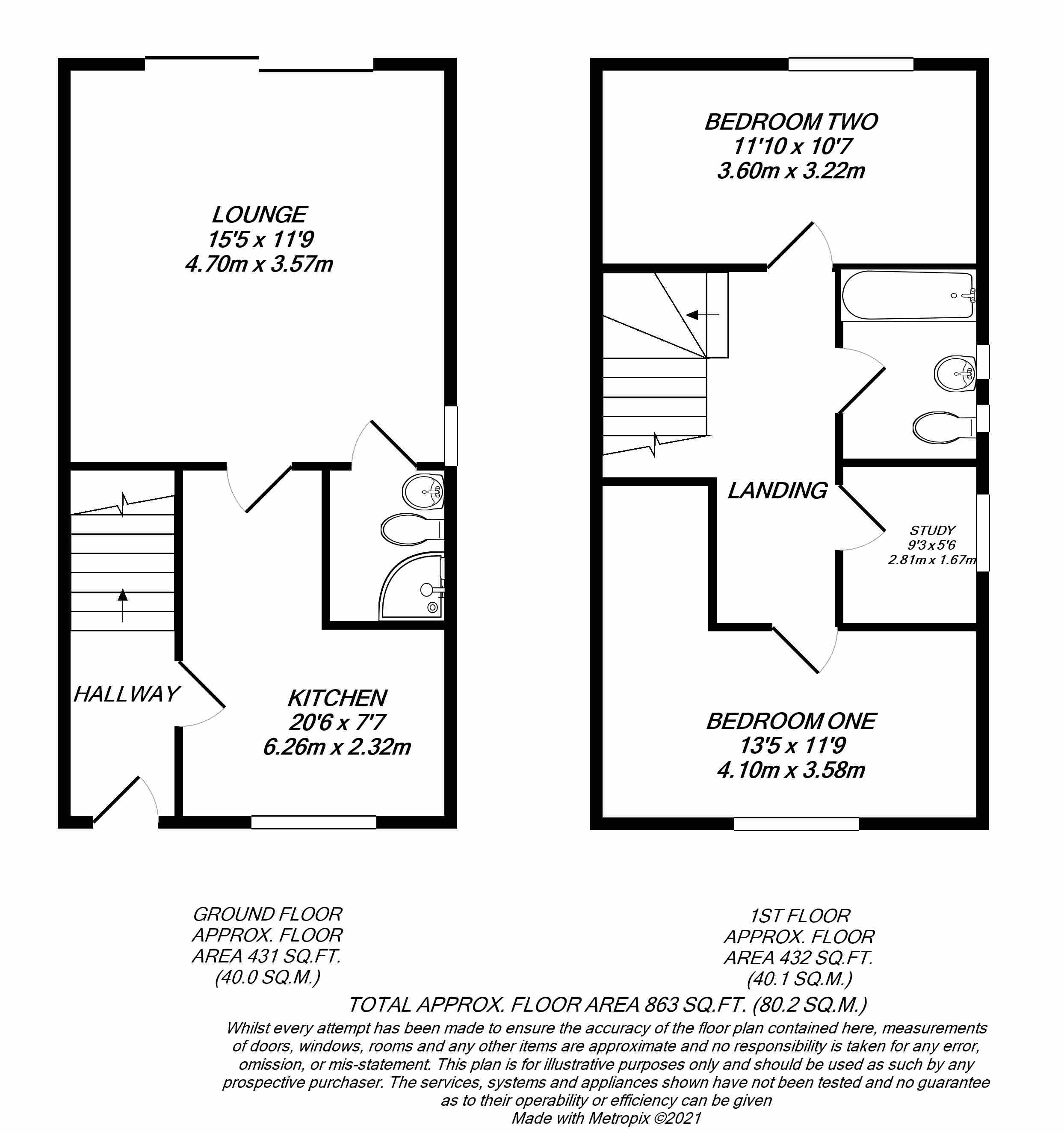 Floorplan for Uxbridge, 