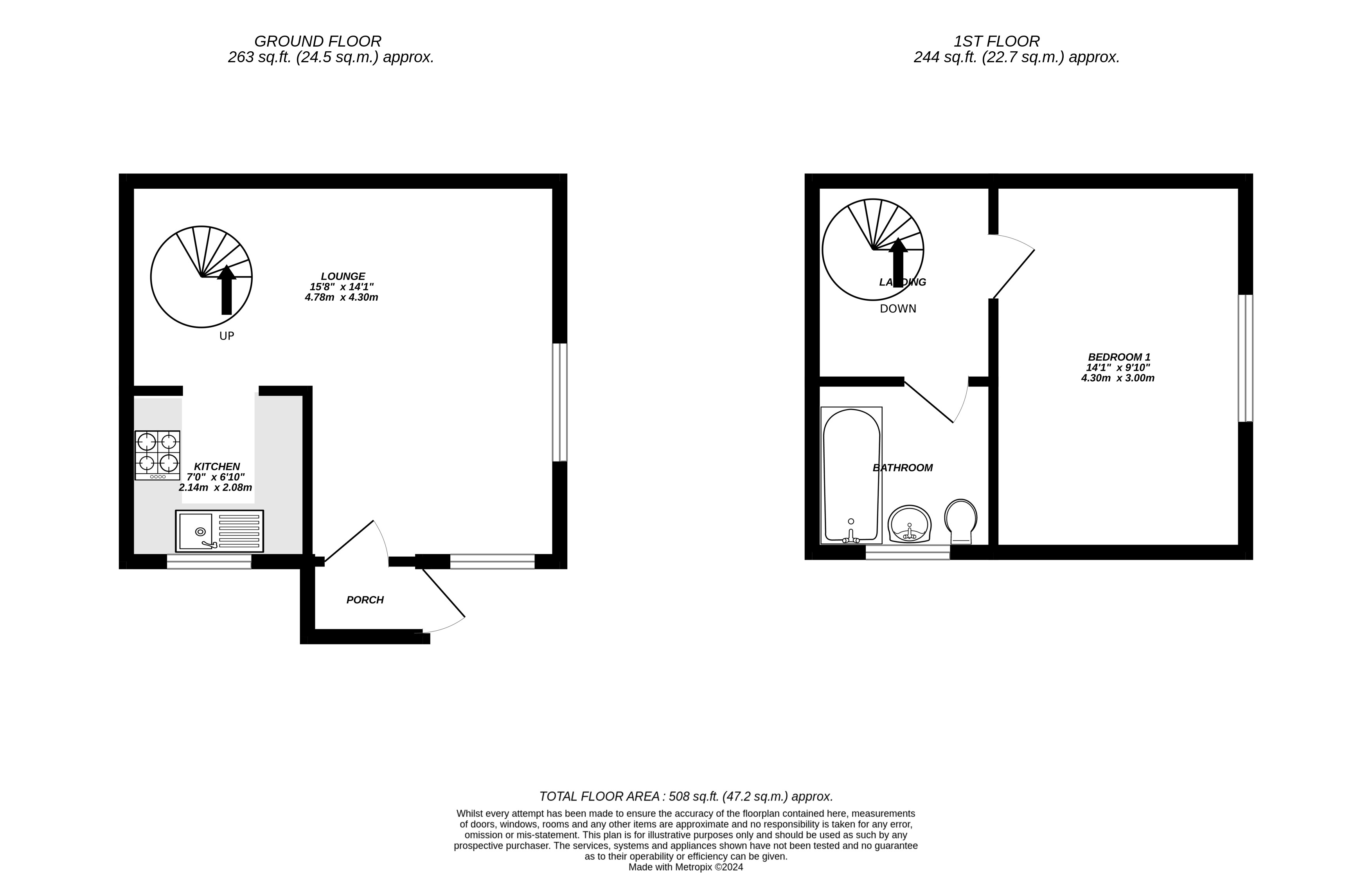 Floorplan for Uxbridge, 