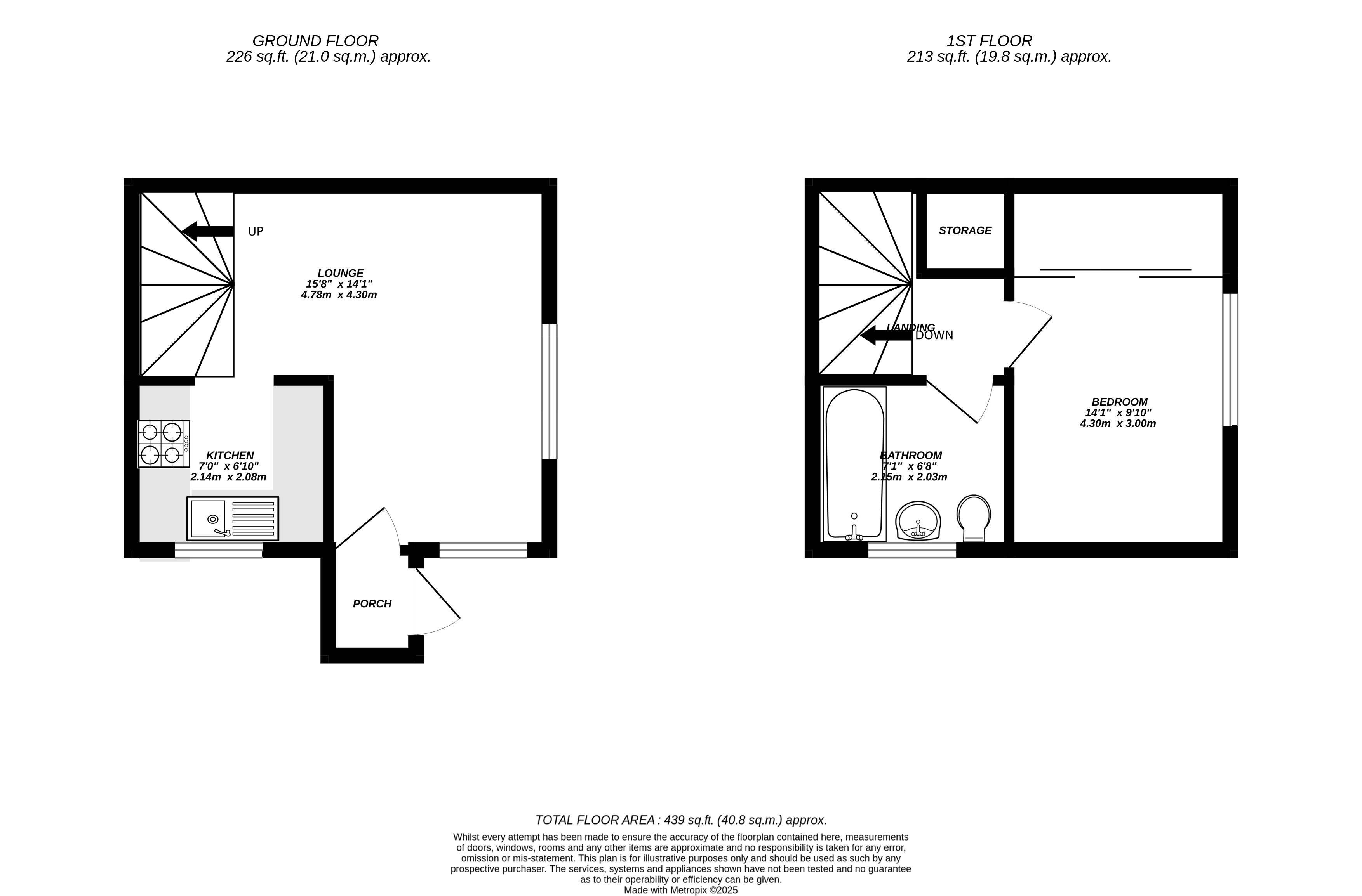 Floorplan for Uxbridge, 