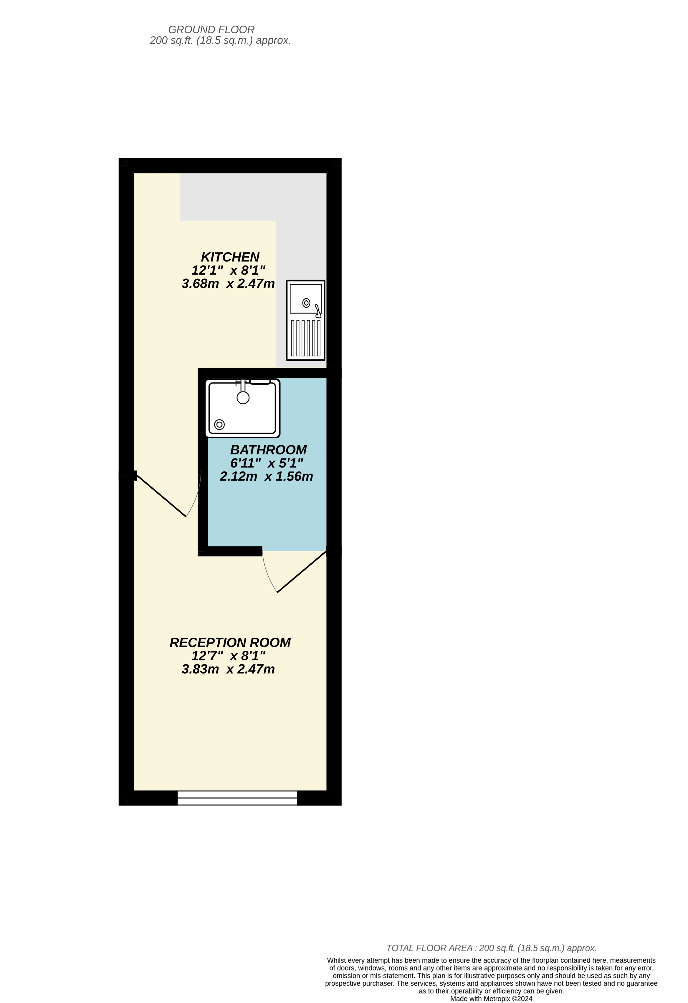 Floorplan for Uxbridge, 