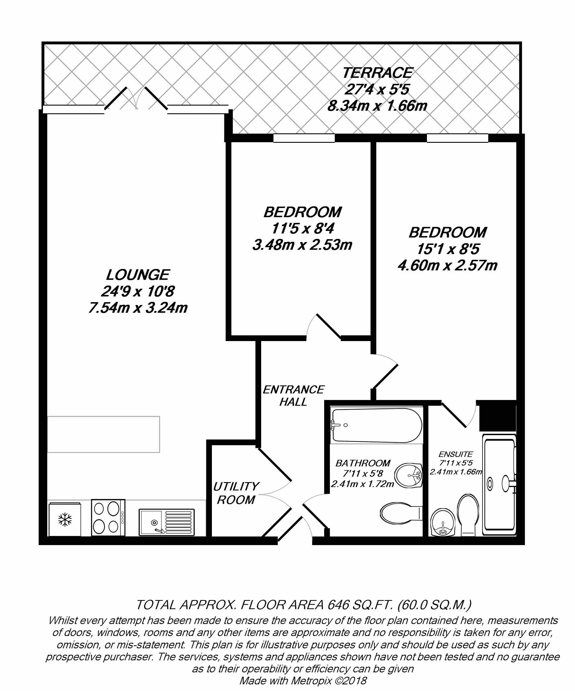 Floorplan for West Drayton, Greater London