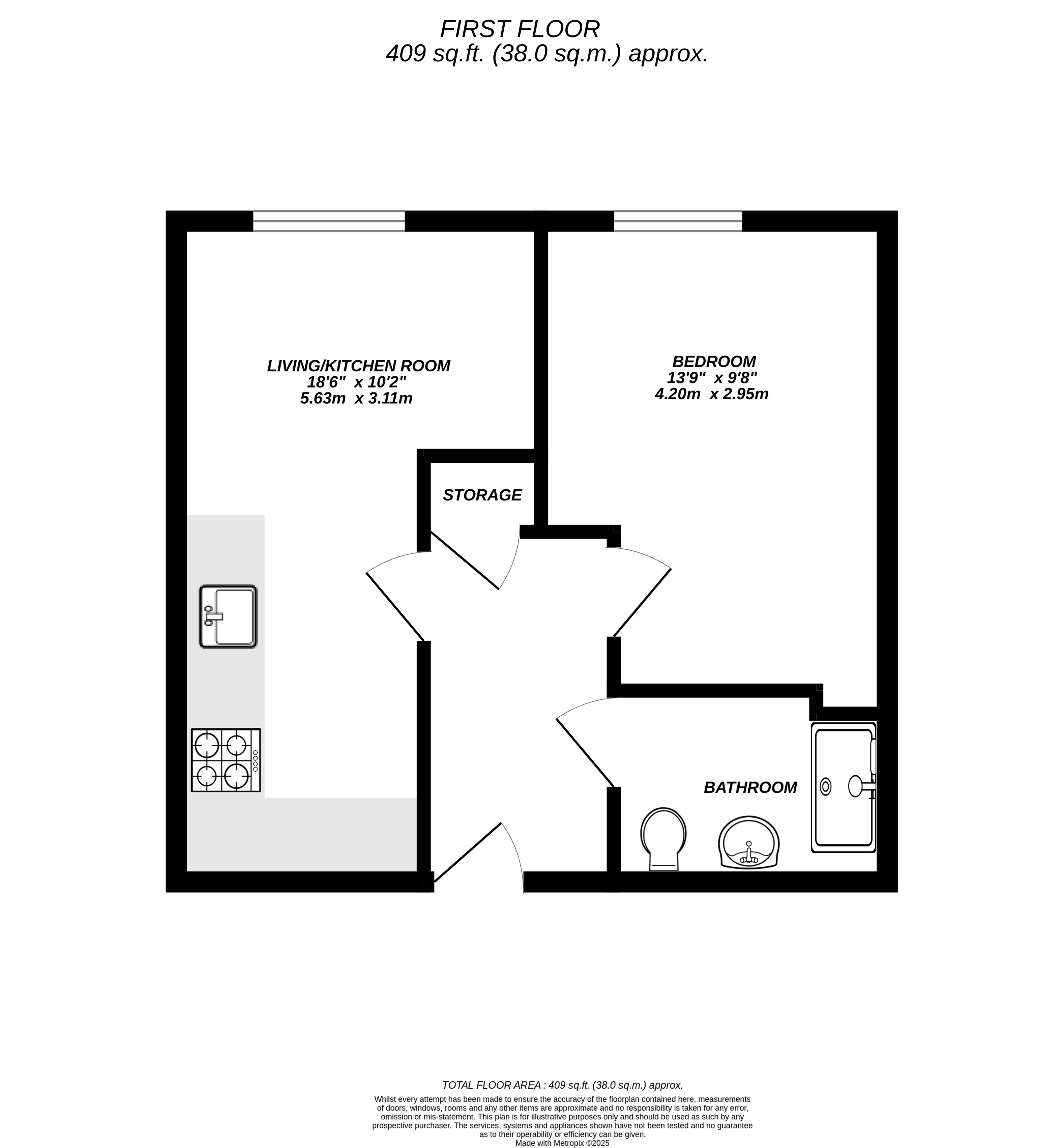 Floorplan for Uxbridge, 