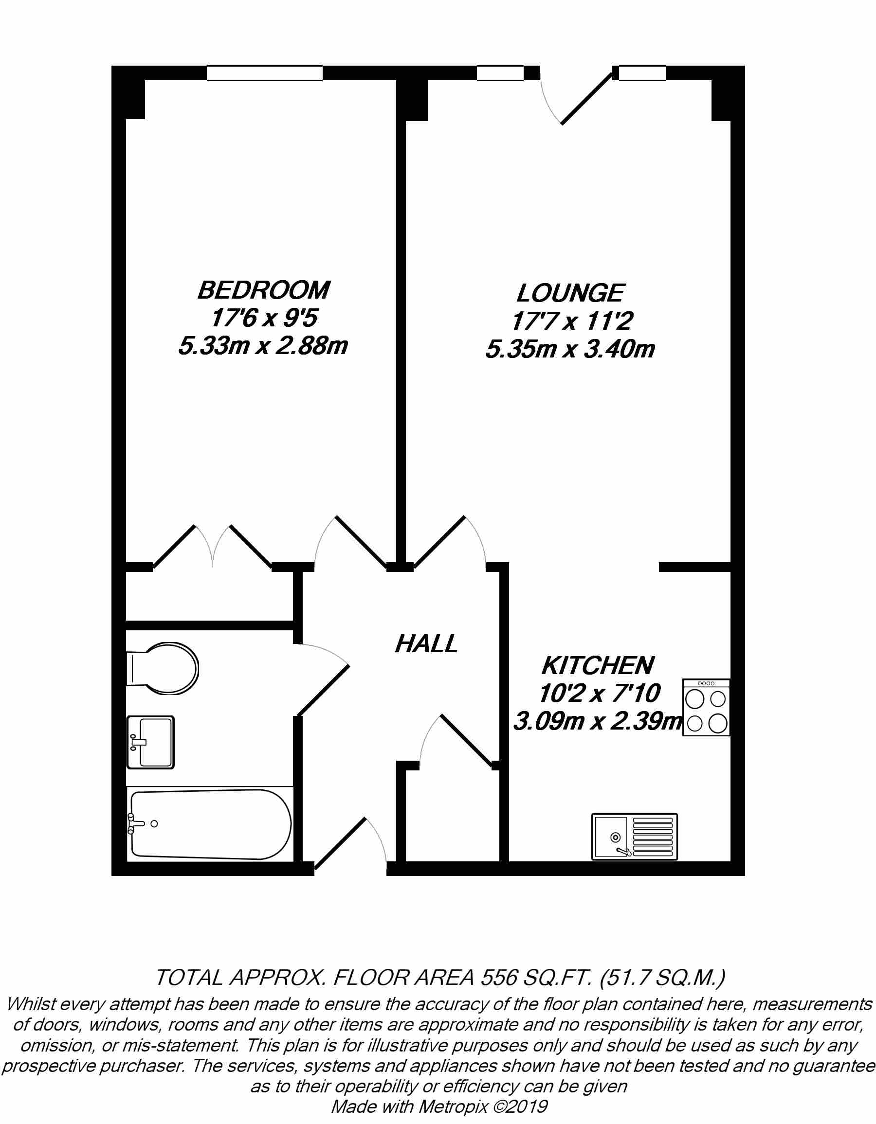 Floorplan for Uxbridge, 