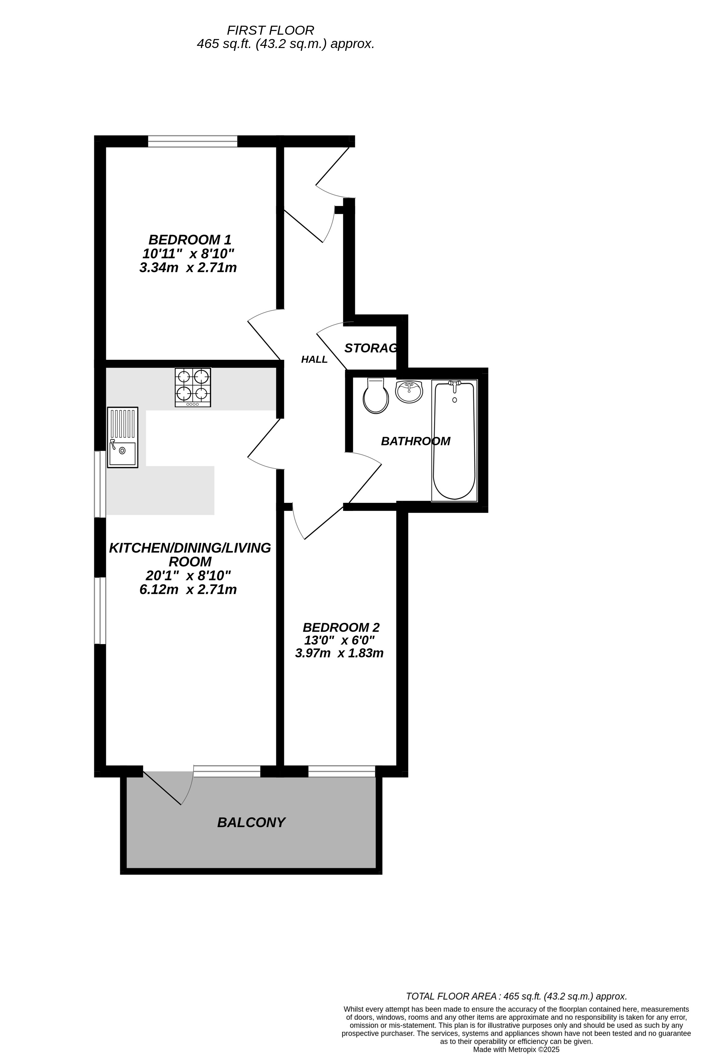 Floorplan for Uxbridge, 