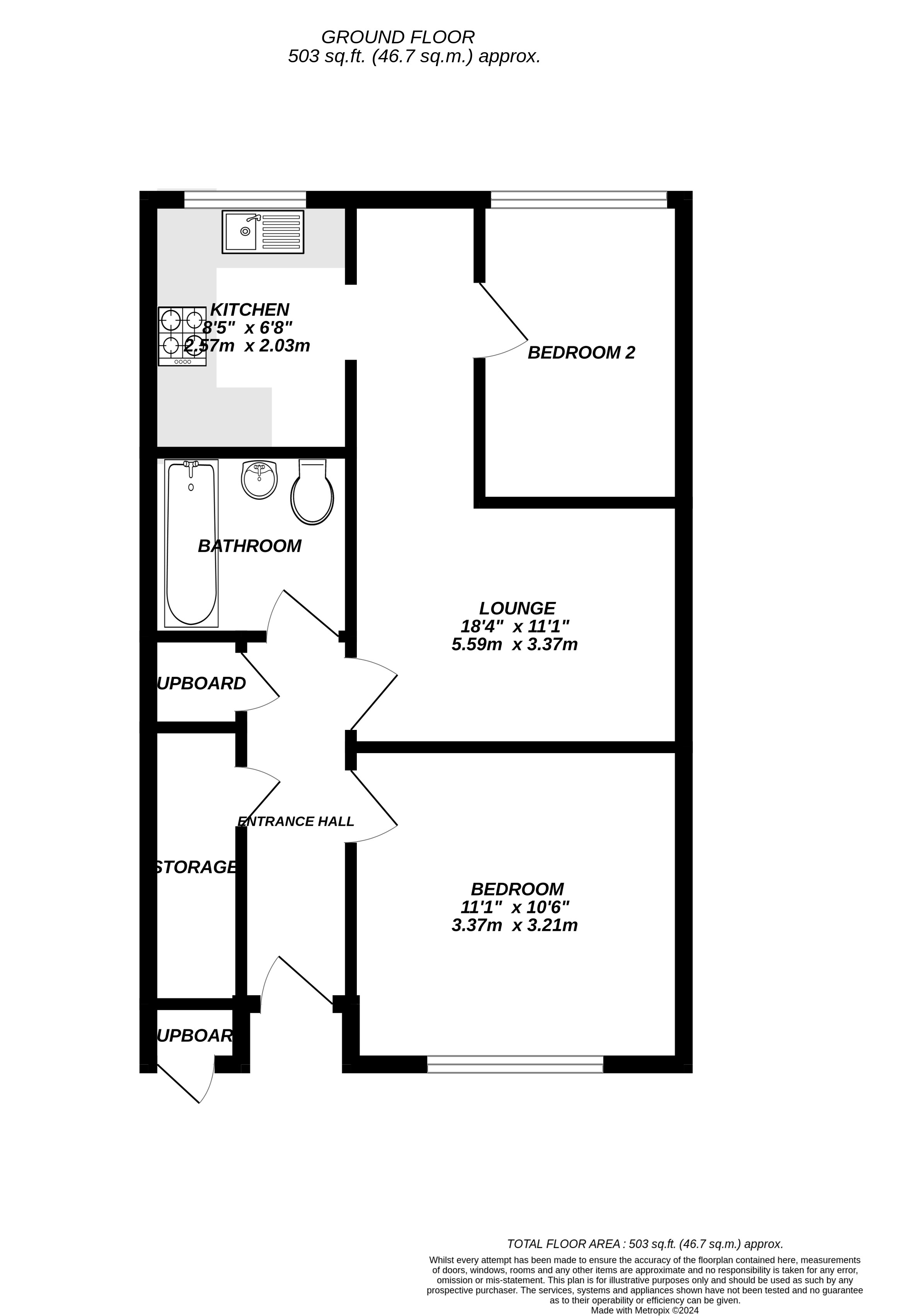 Floorplan for Uxbridge, 