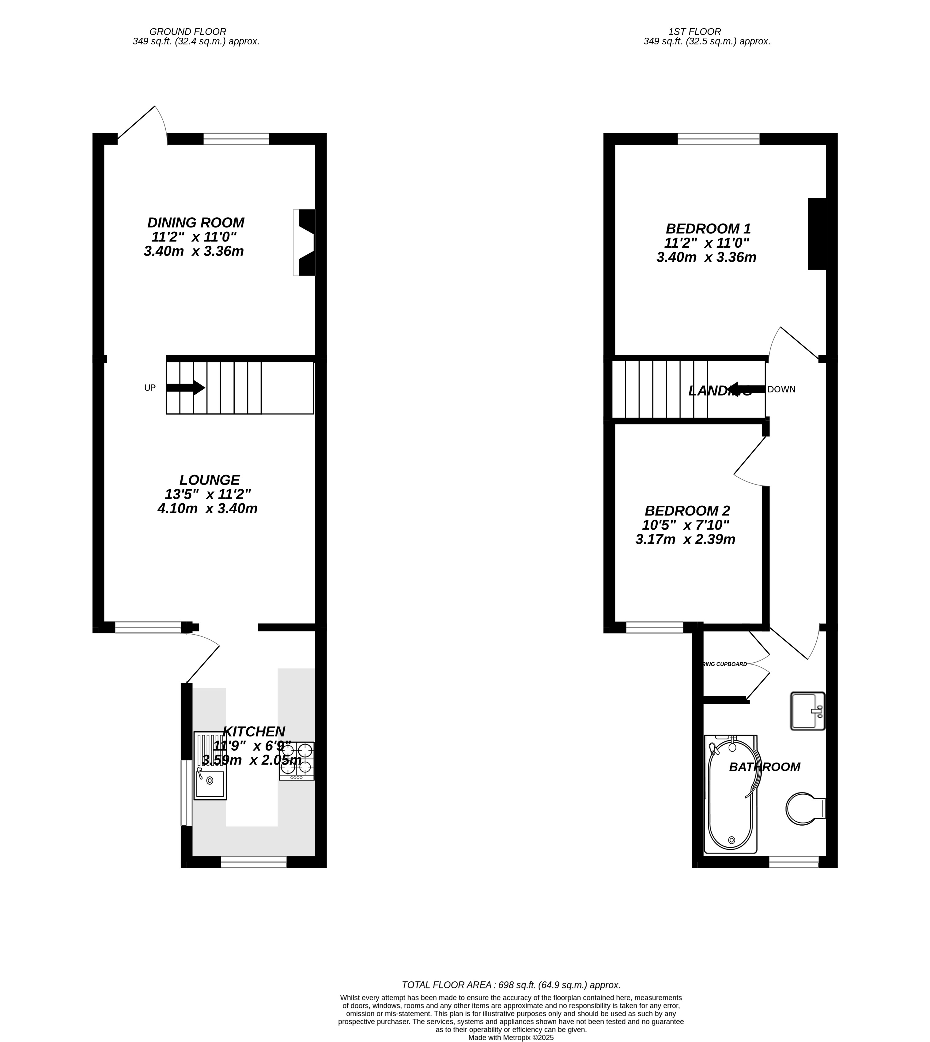 Floorplan for Uxbridge, 