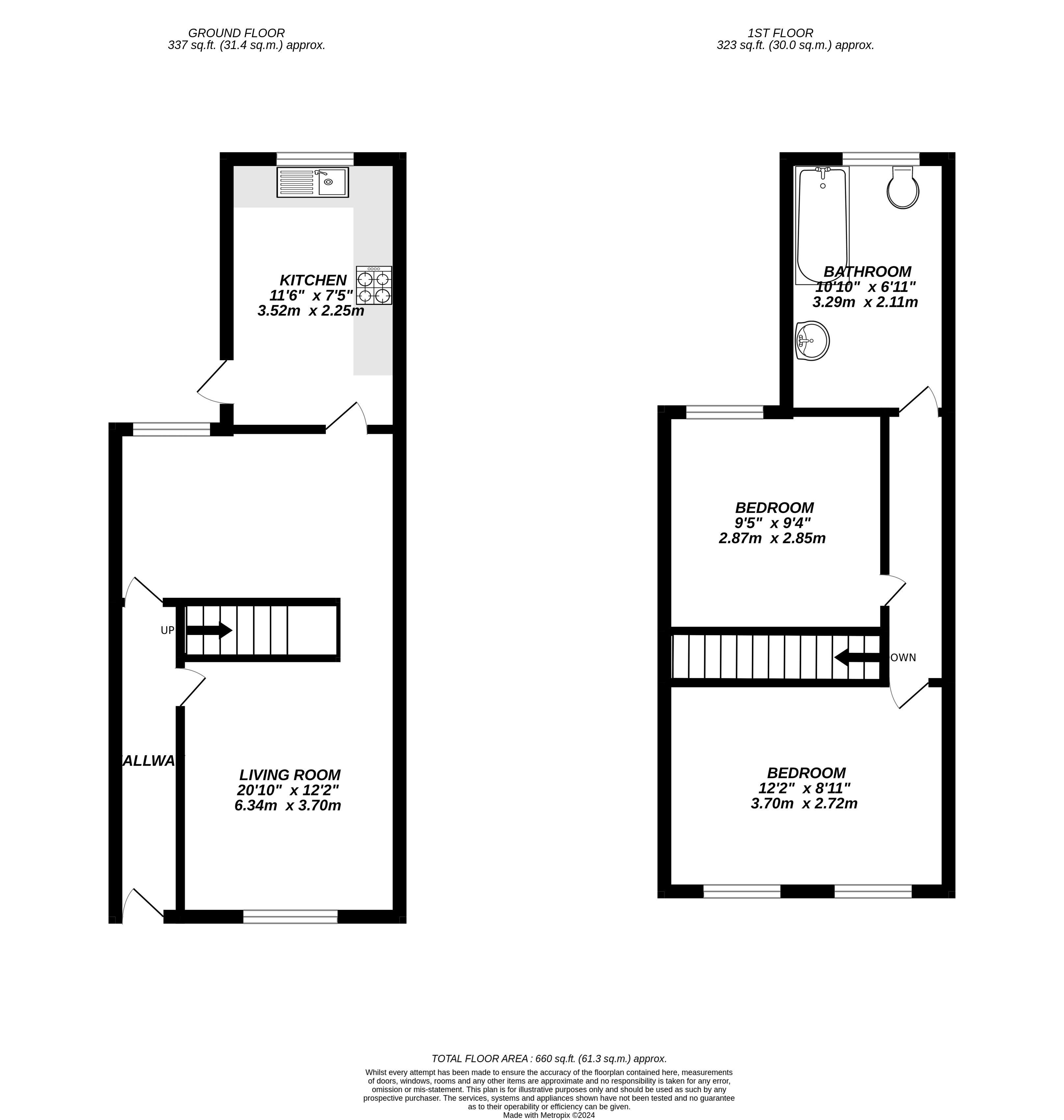 Floorplan for Uxbridge, 