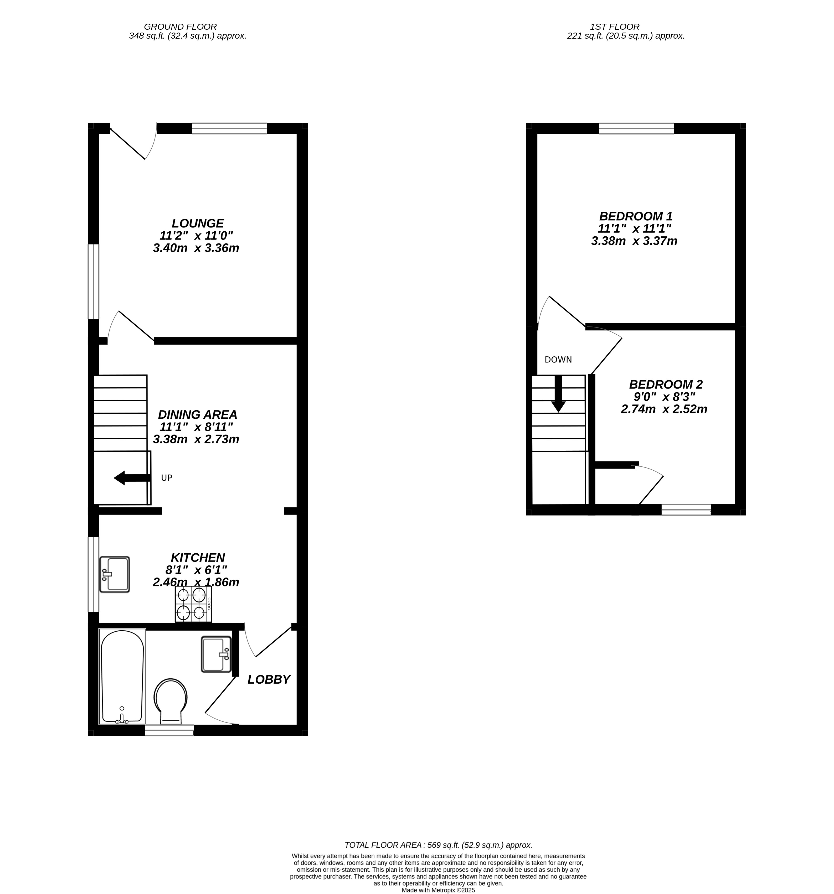 Floorplan for Hillingdon, 