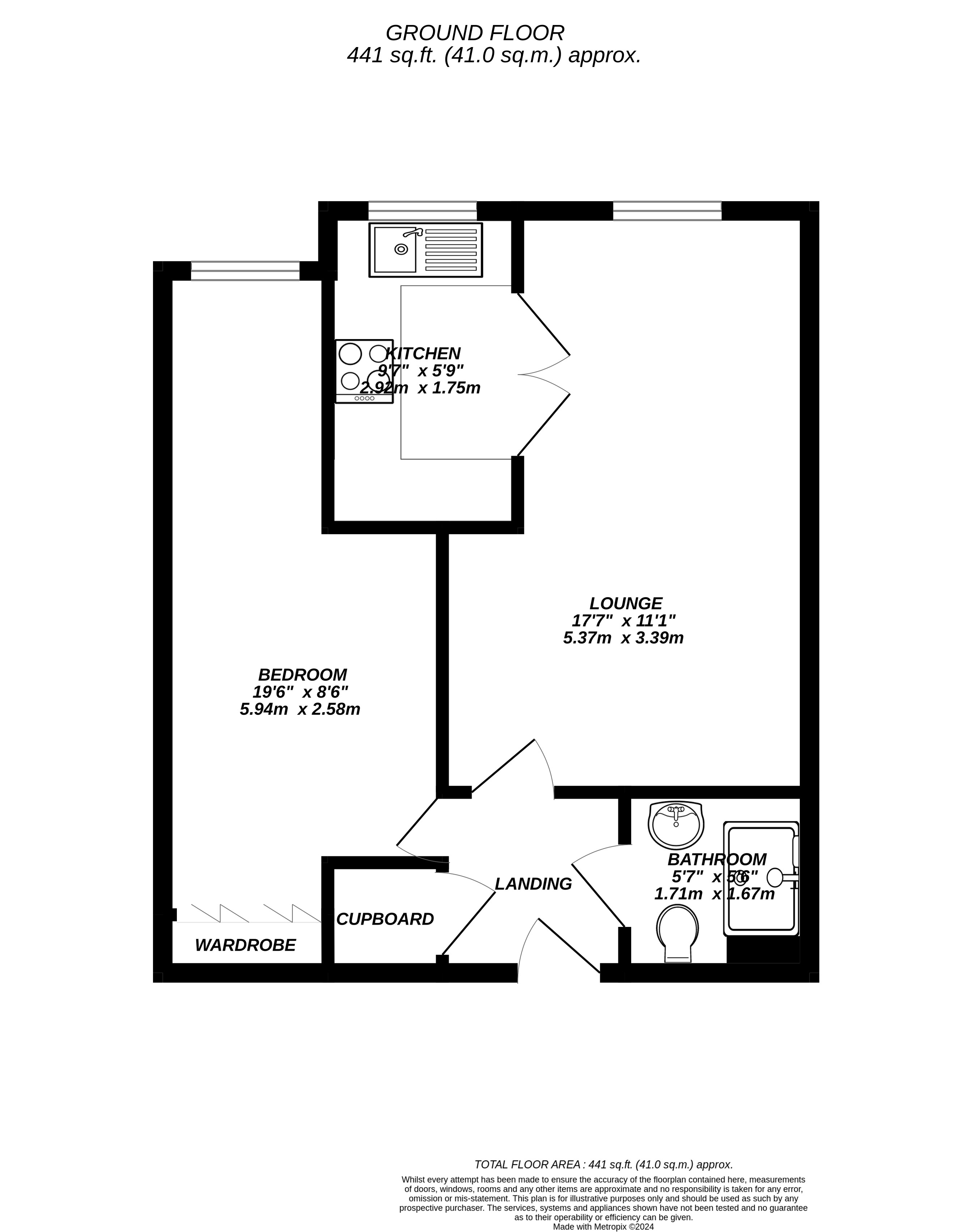 Floorplan for Uxbridge, 