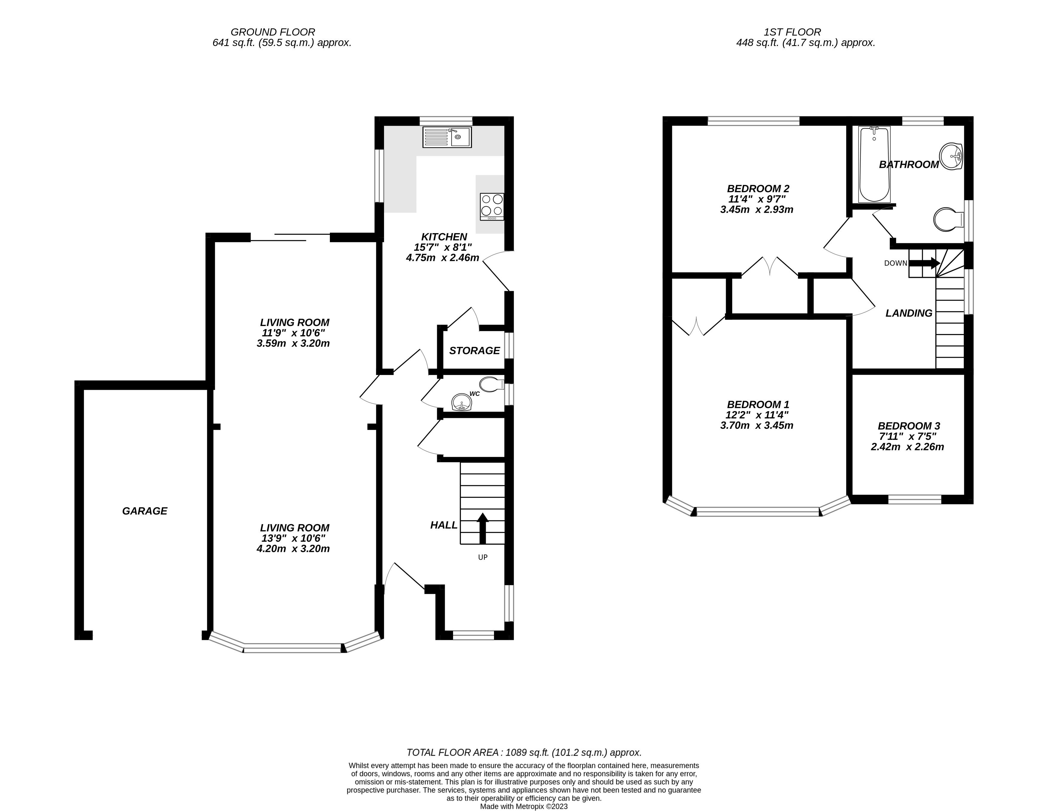 Floorplan for Uxbridge, 