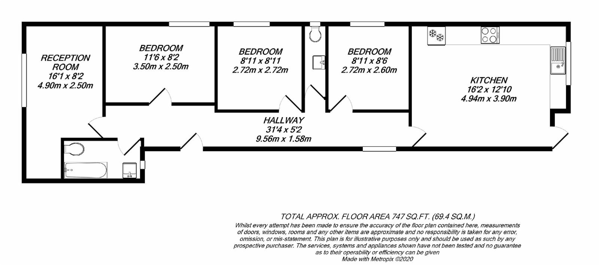 Floorplan for Uxbridge, 