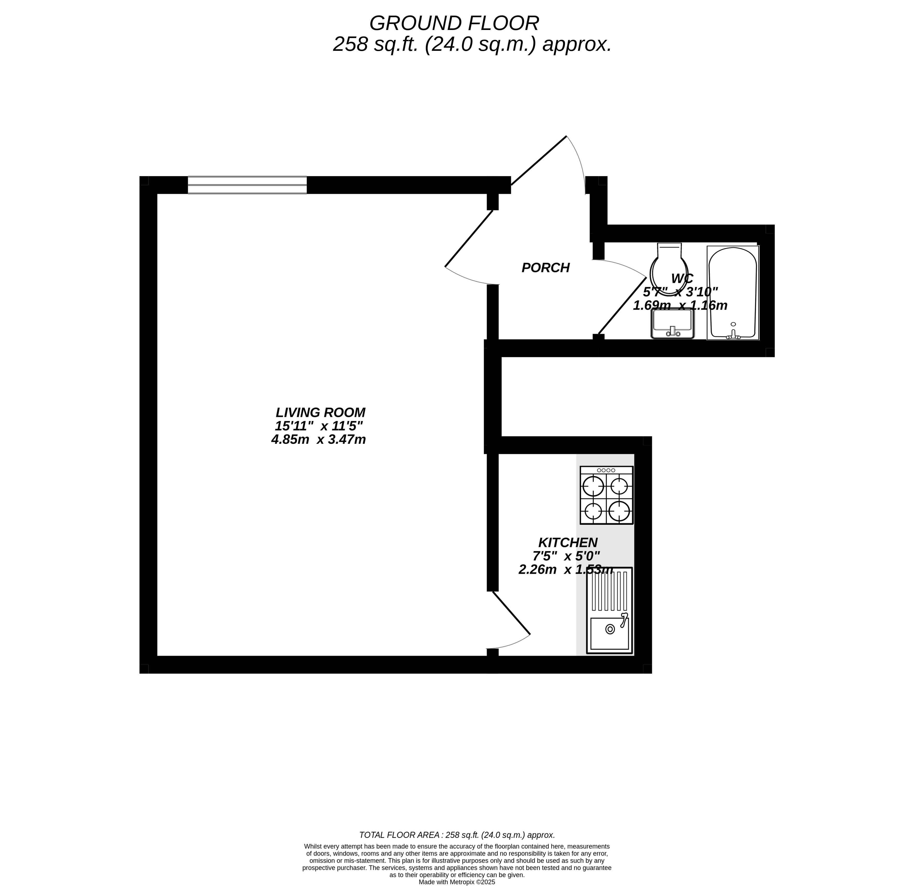 Floorplan for Uxbridge, 