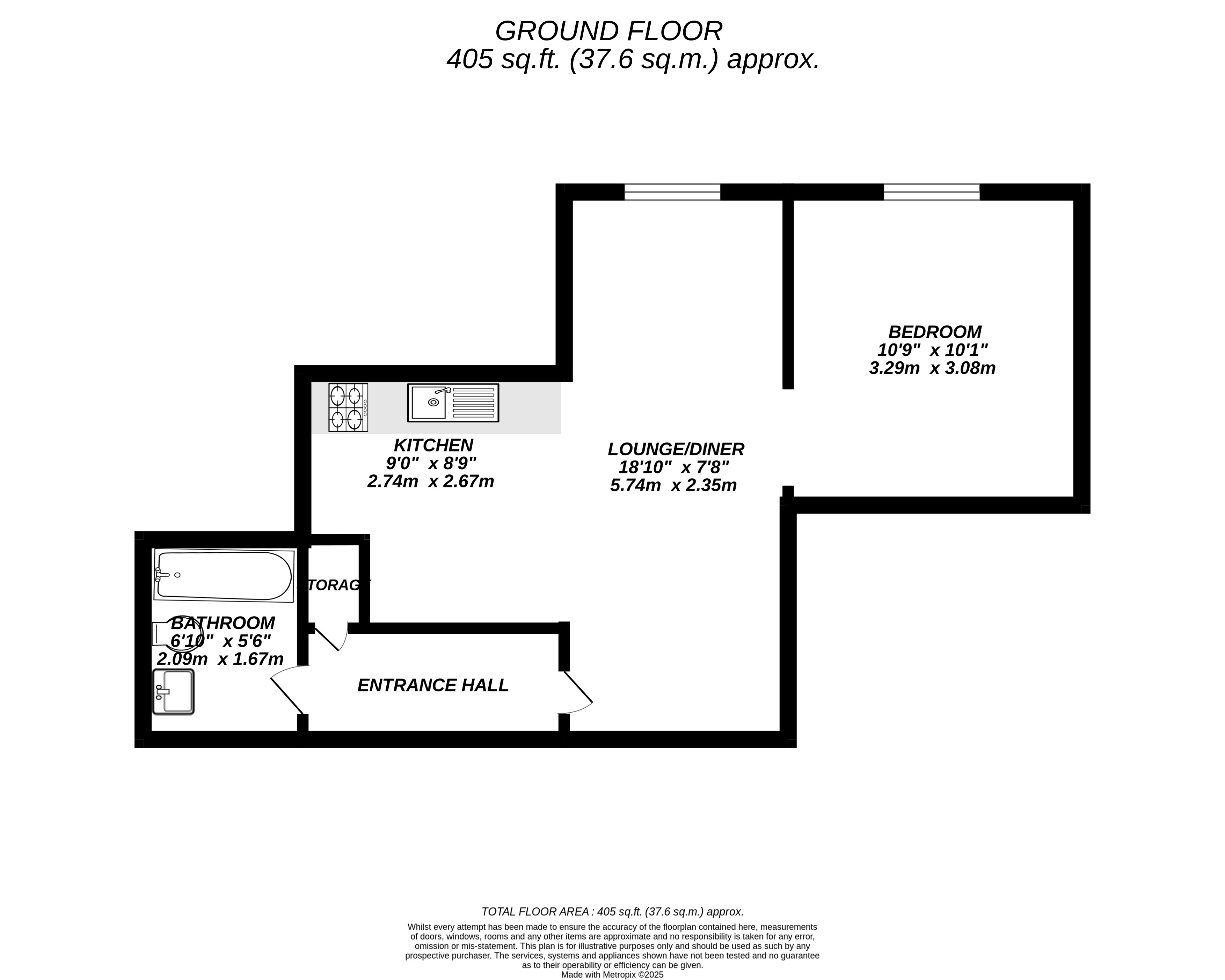 Floorplan for Uxbridge, 