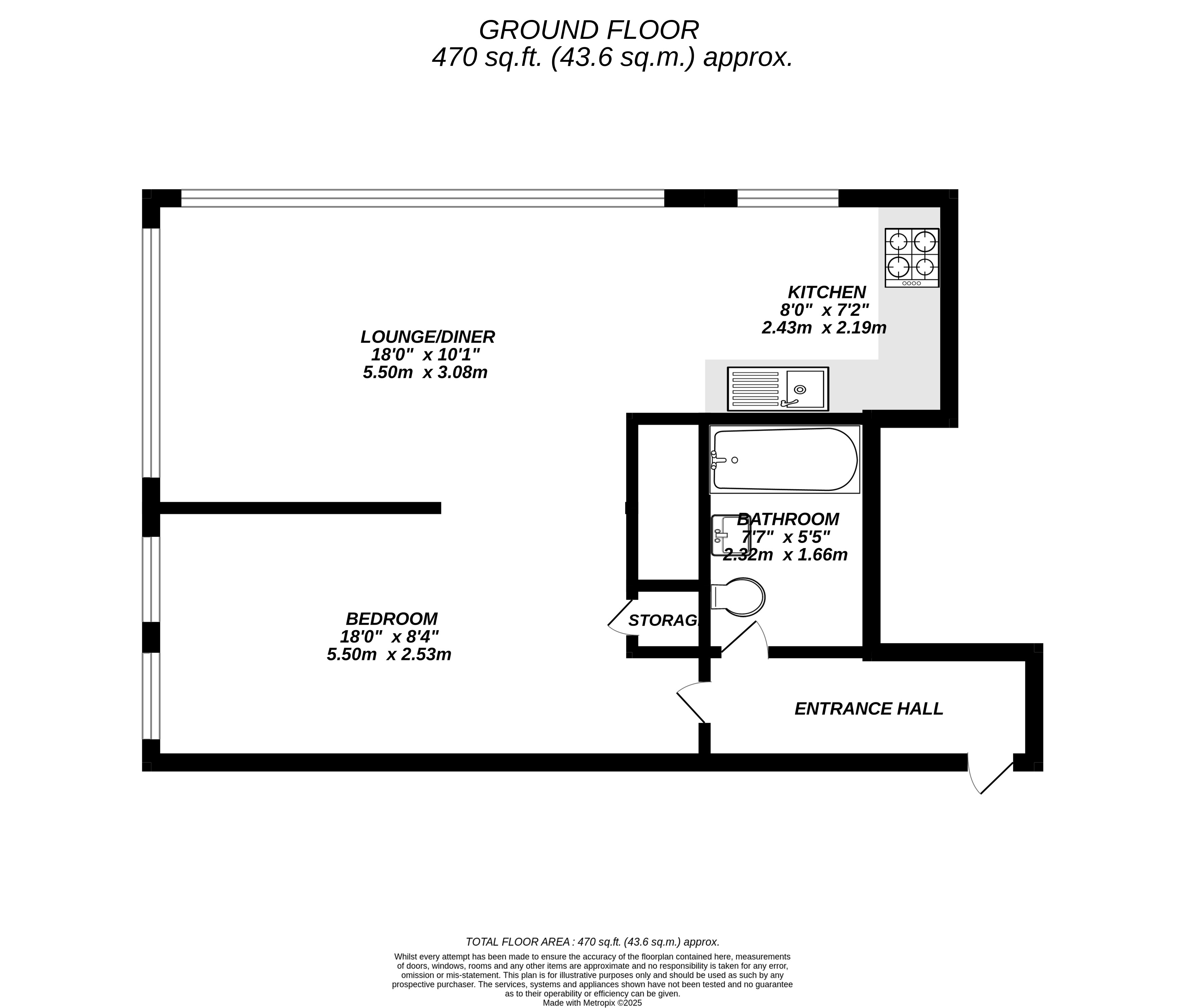 Floorplan for Uxbridge, 