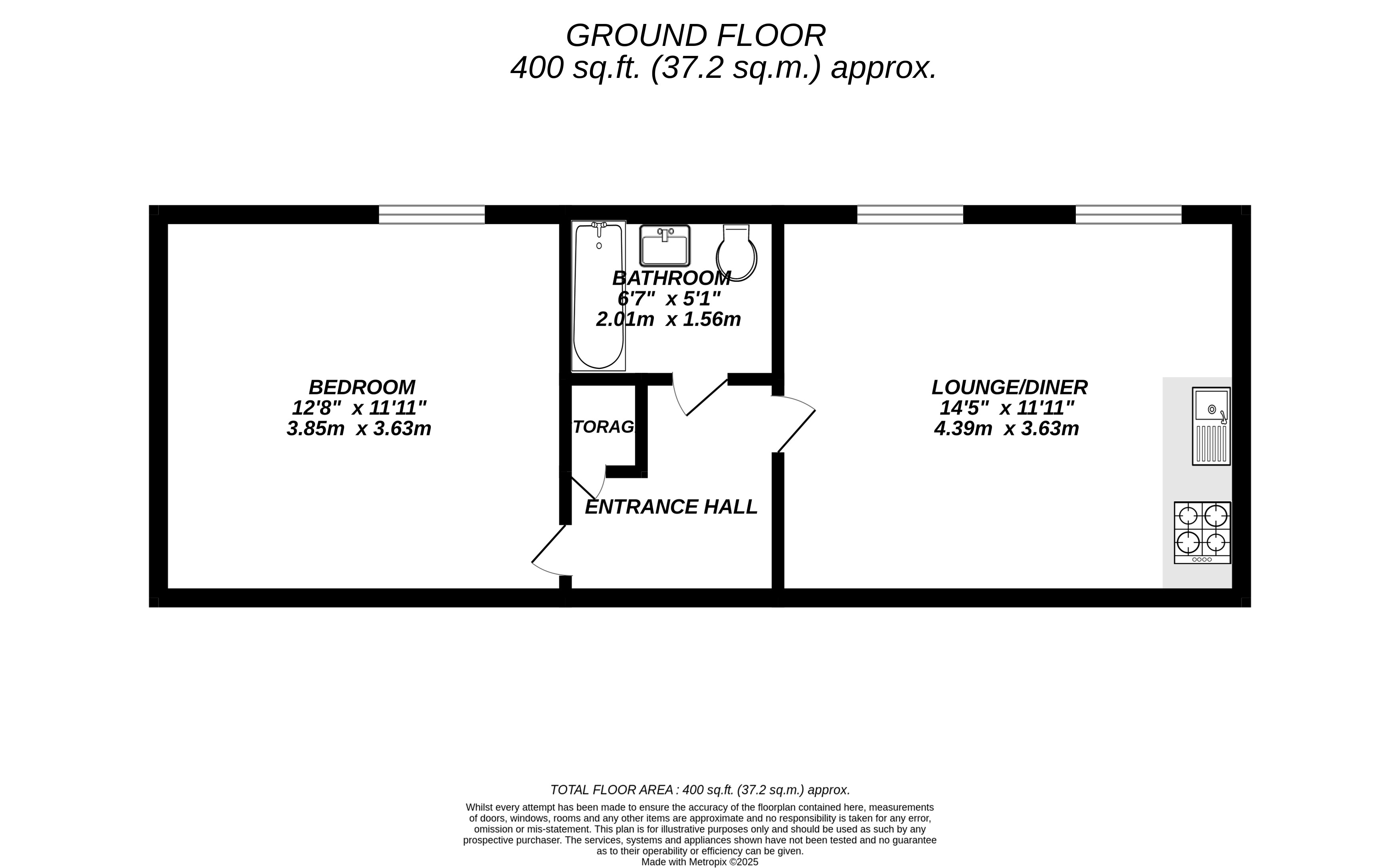 Floorplan for Uxbridge, 