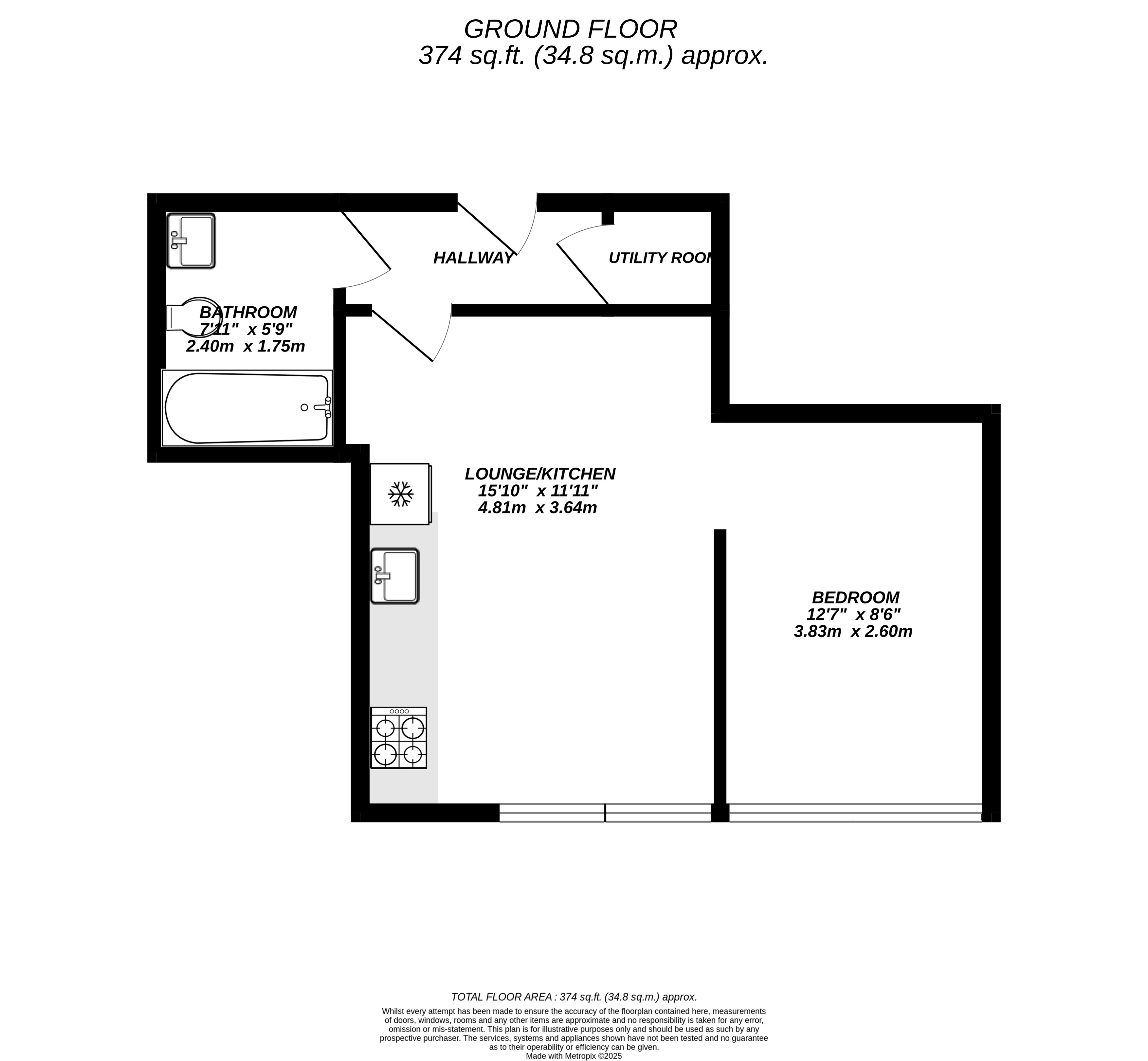 Floorplan for Uxbridge, 